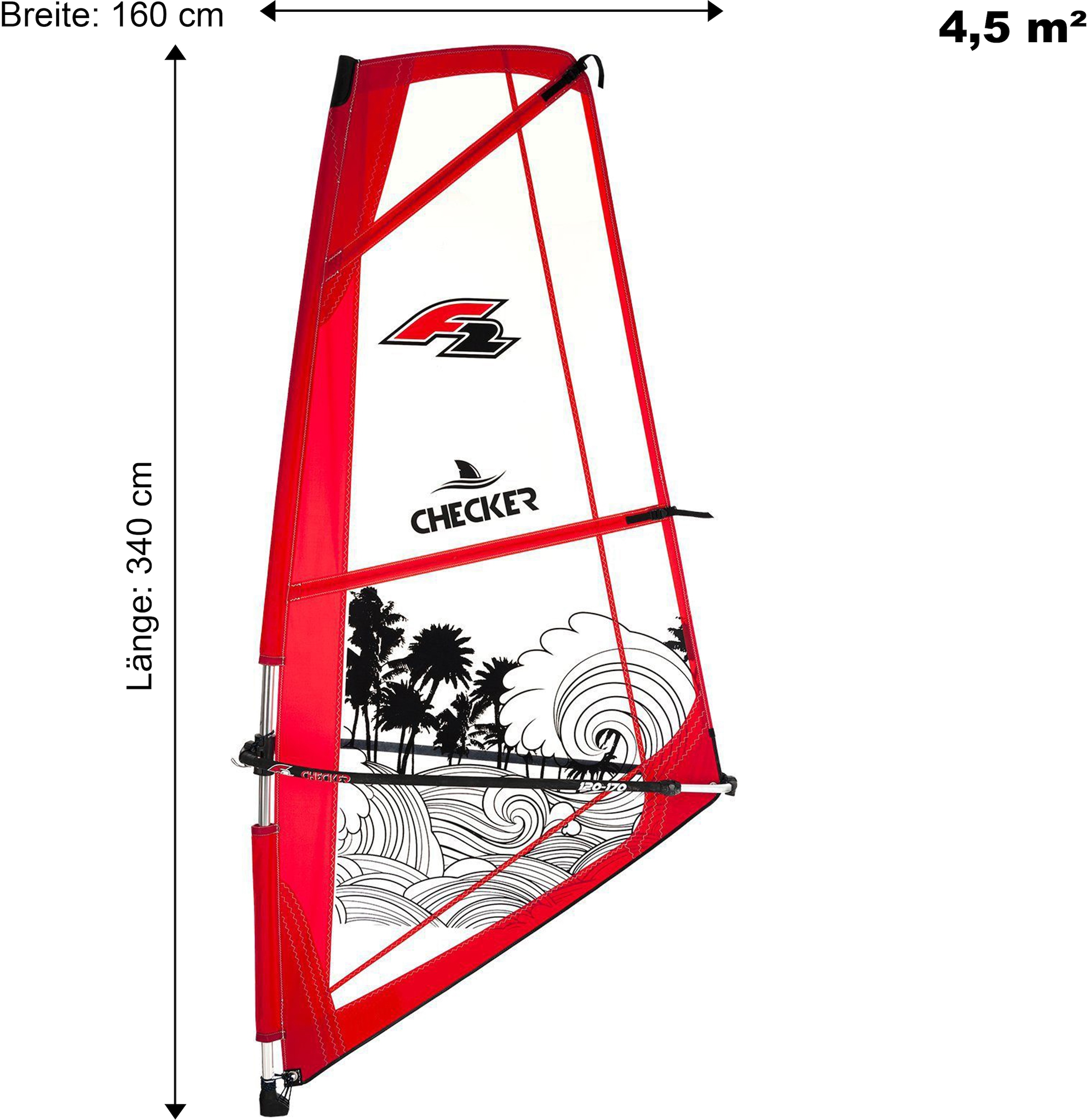 F2 Surfsegel »CHECKERS KIDS SAIL«