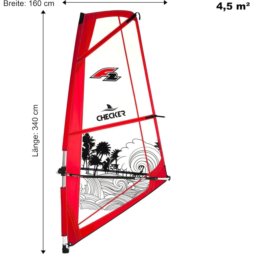 F2 Surfsegel »CHECKERS KIDS SAIL«