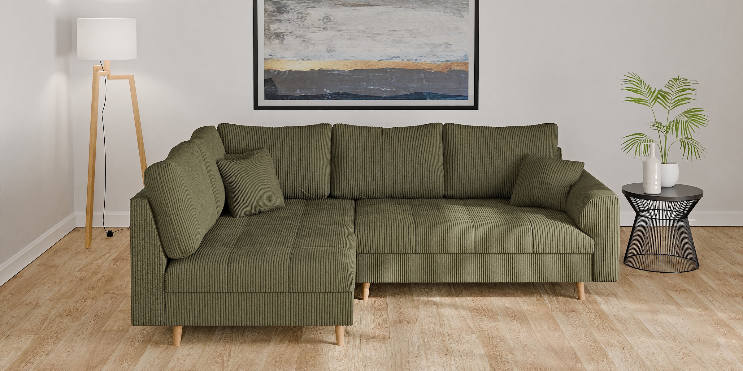 Home affaire Ecksofa "CHARRE L-Form mit Ottomane, Maße B/T/H: 231/161/81 cm günstig online kaufen