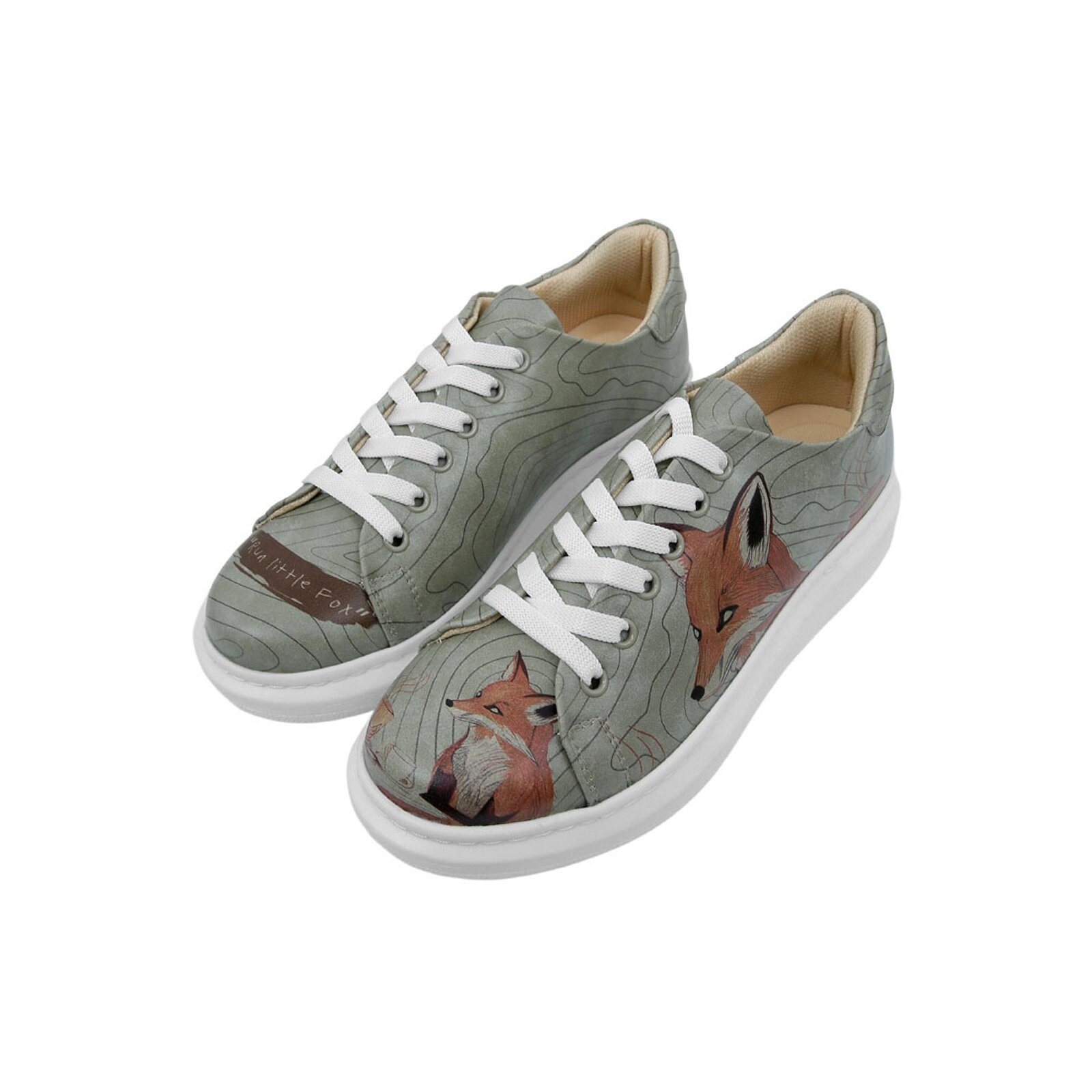 DOGO Plateausneaker "Myra Low-Top Sneaker Bear With A Balloon Damen Sneaker günstig online kaufen