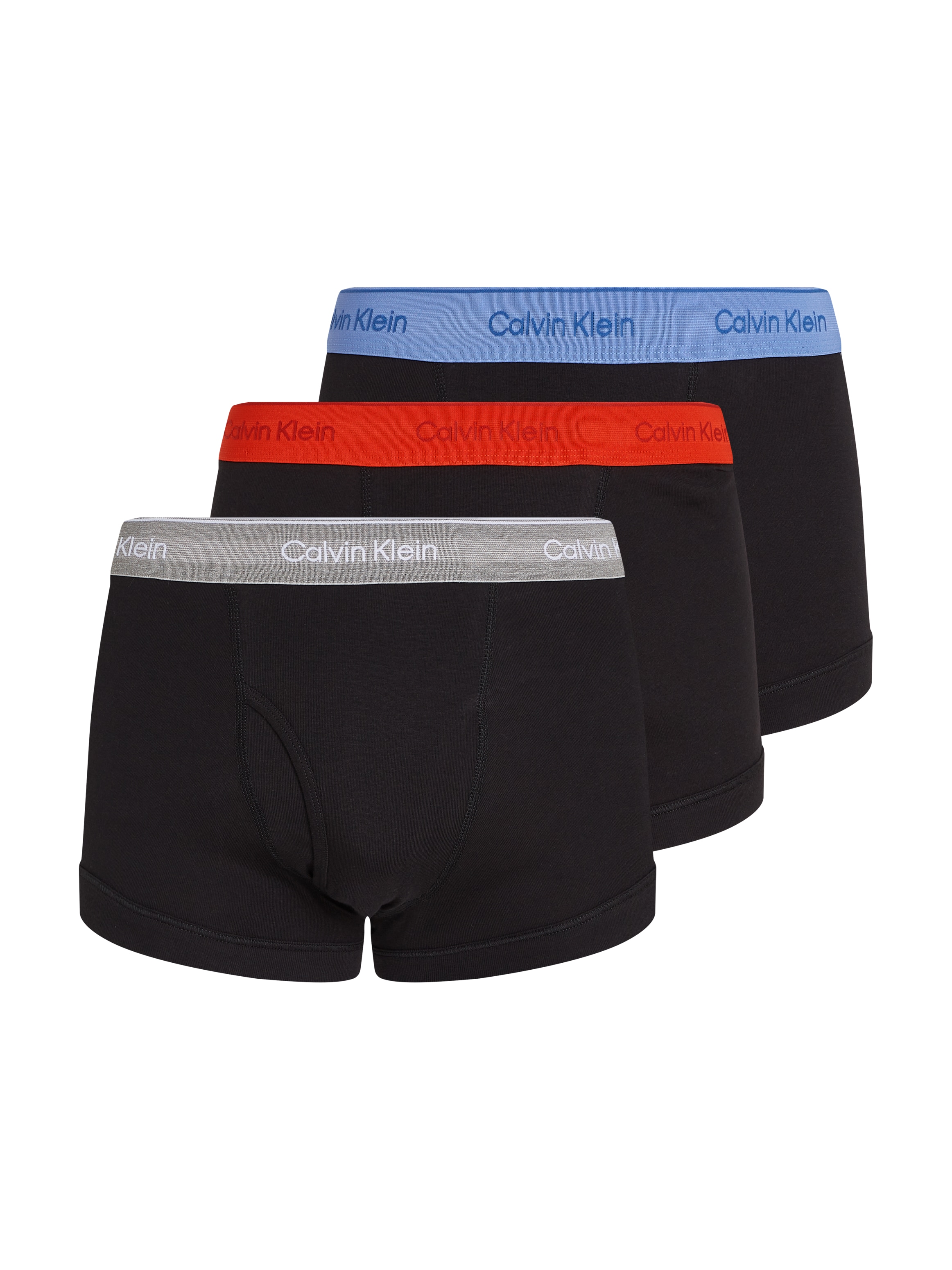 Calvin Klein 3-er Set Trunks Blau, Grün & Grau günstig online kaufen