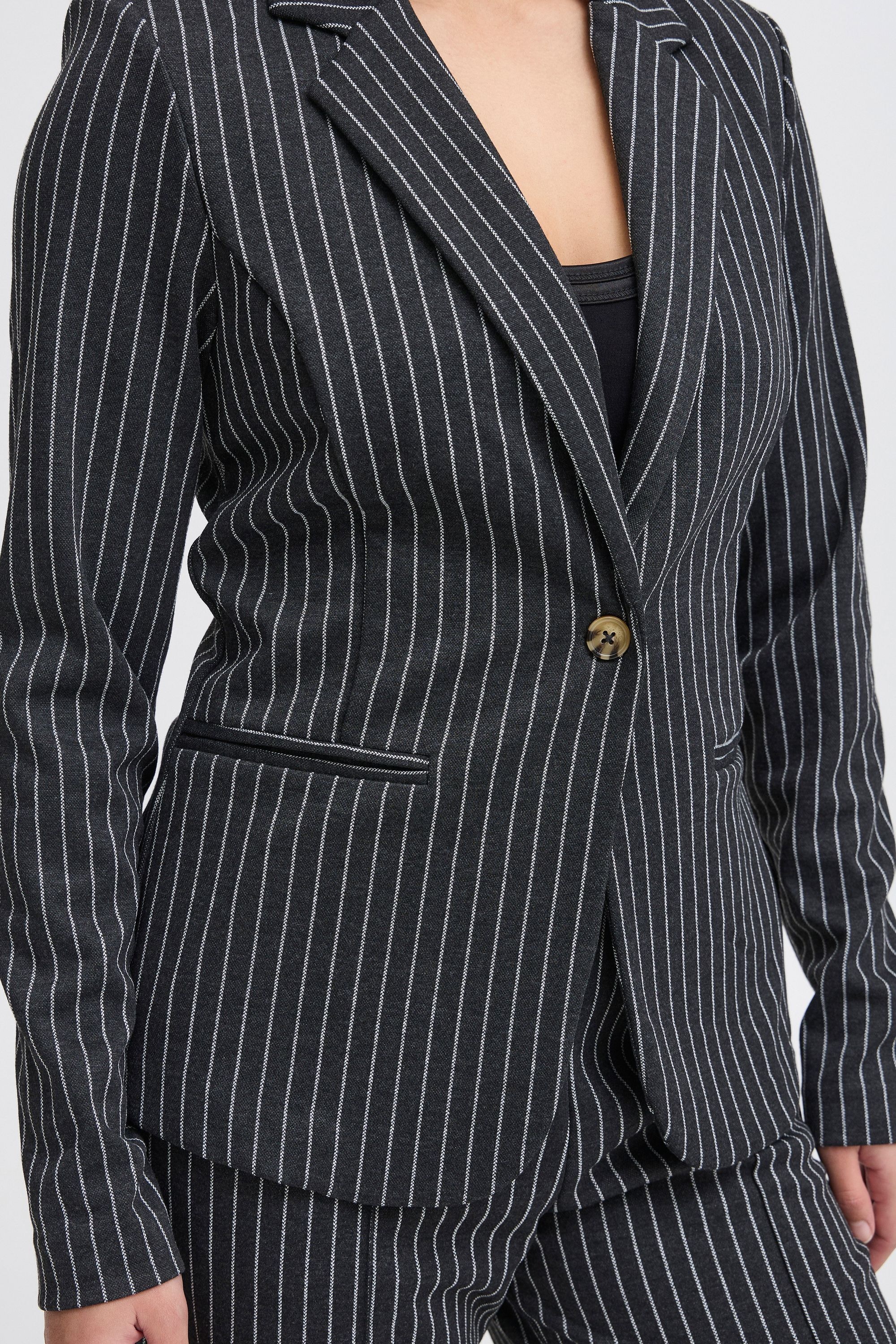 Ichi Kurzblazer »Kurzblazer IXKATE PINSTRIPED BL«