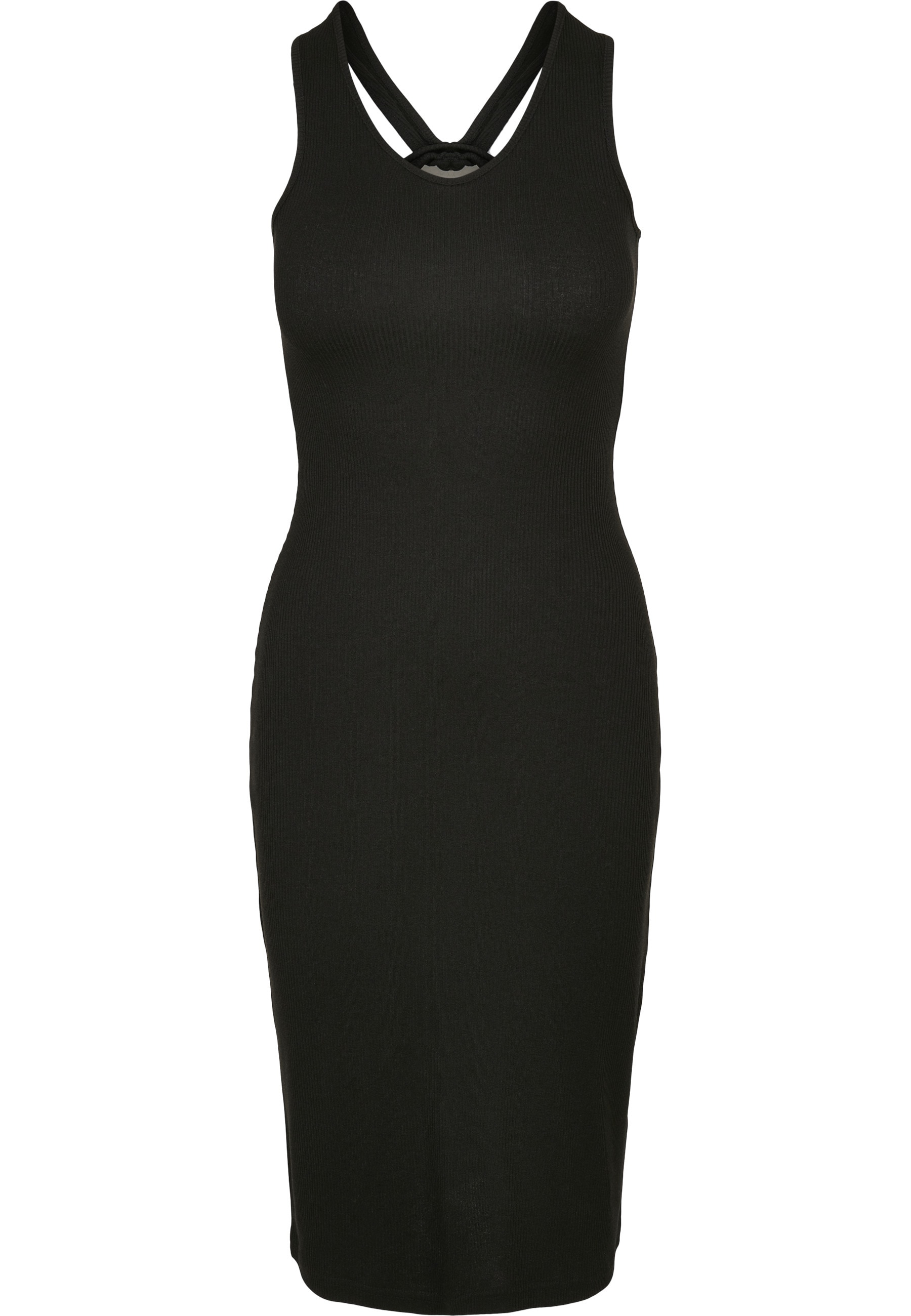 URBAN CLASSICS A-Linien-Kleid "Urban Classics Damen Ladies Midi Sleeveless Rib Dress" 1 tlg.