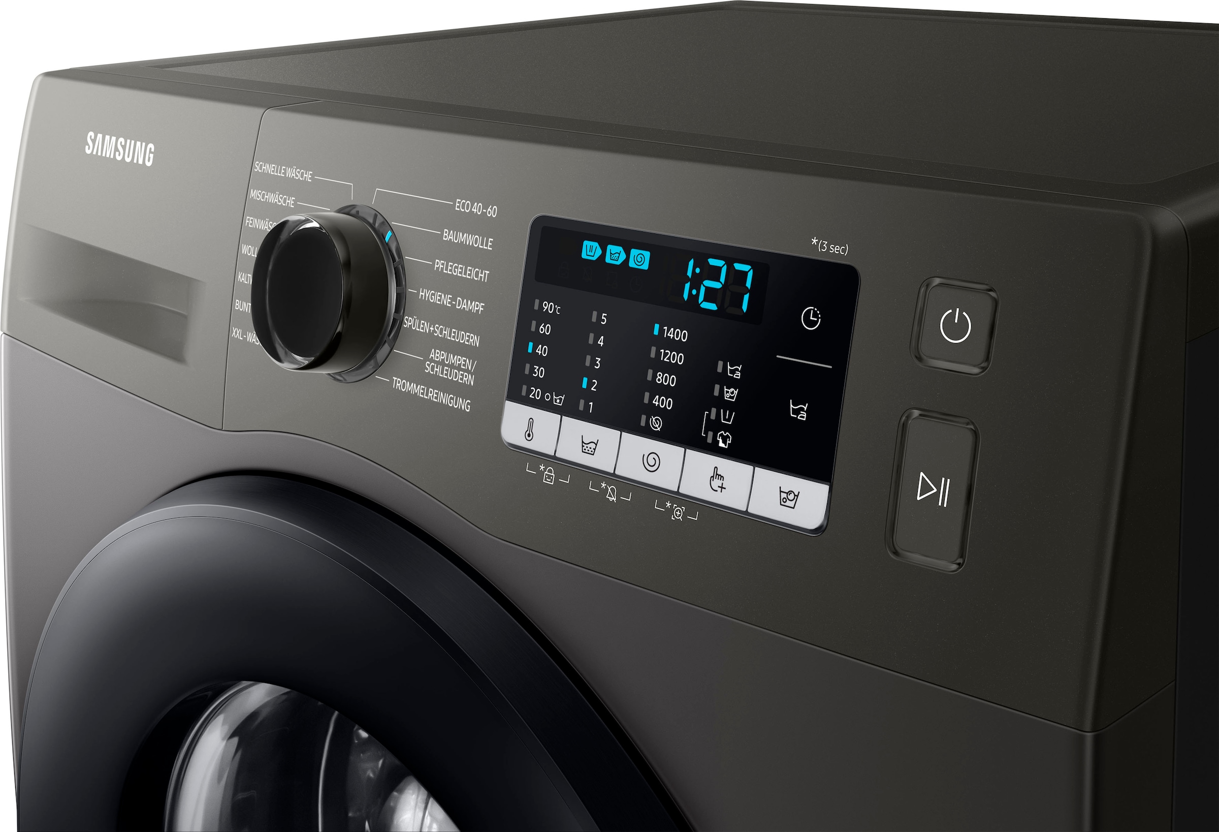Samsung Waschmaschine U kg, | FleckenIntensiv-Funktion BAUR 7 Raten WW70TA049AX, WW5000T »WW70TA049AX«, INOX, auf 1400 /min