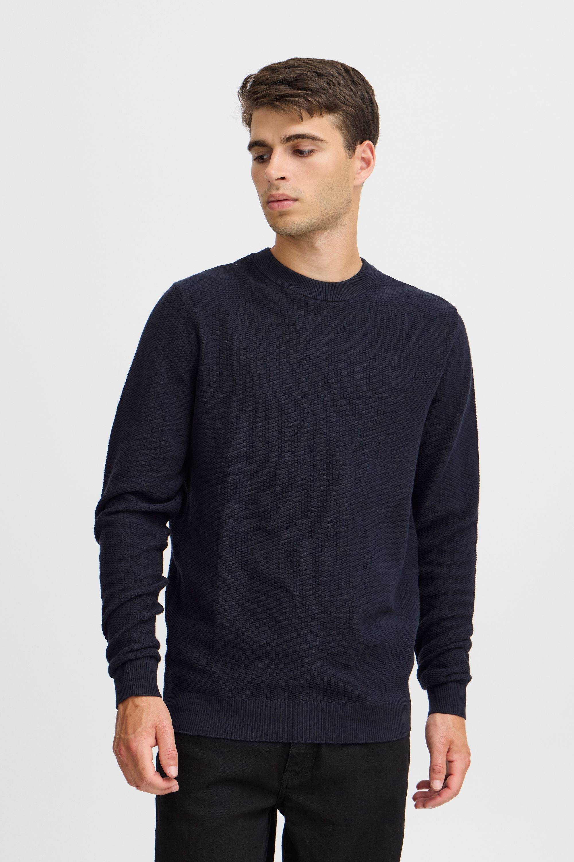 Casual Friday Strickfleece-Pullover »Strickpullover CFKARL 0160 structured crew neck knit«