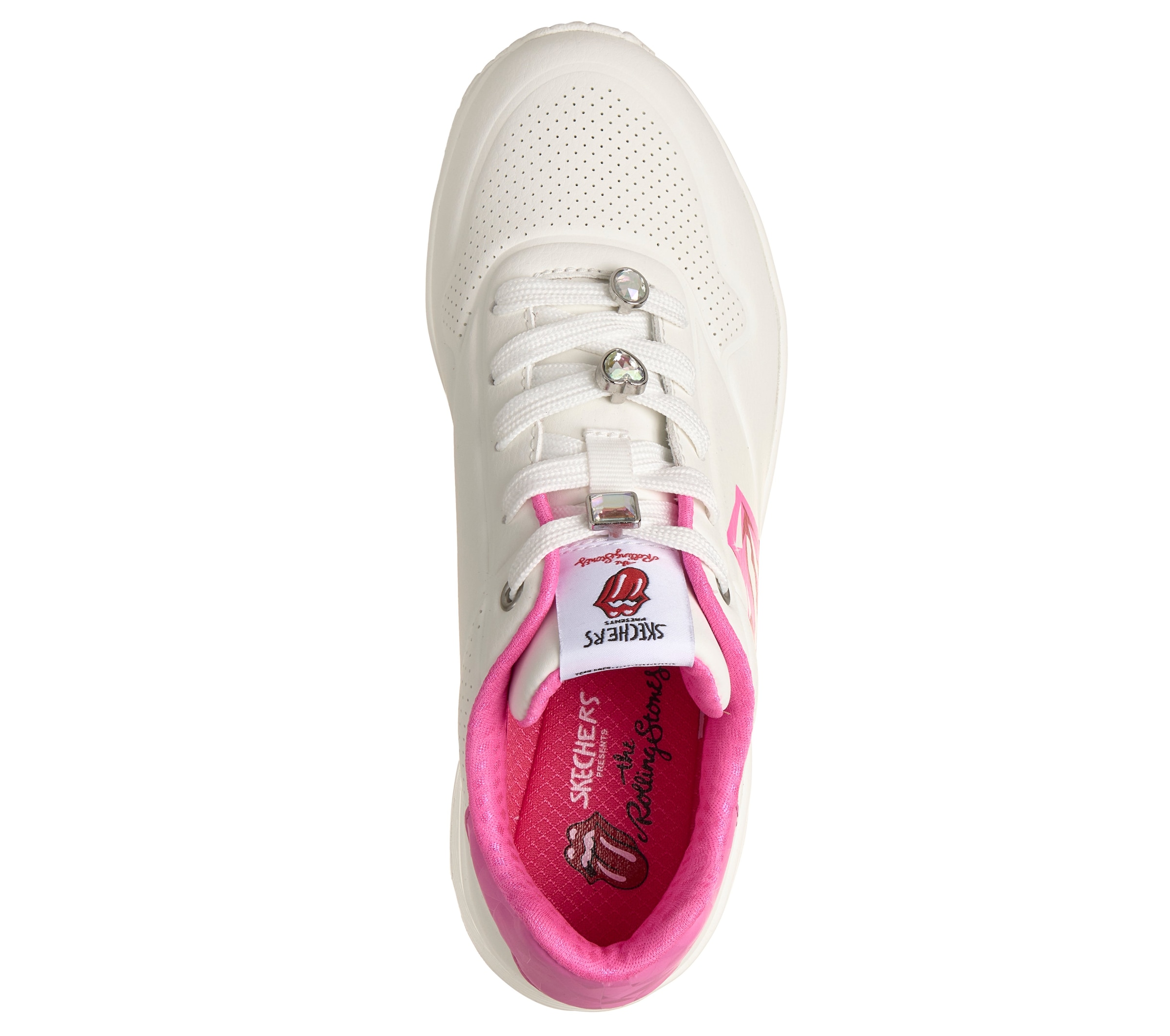 Skechers Sneaker »UNO-DIAMOND STONES«  Trendsneaker, Halbschuh, Schnürschuh mit Schmuckelemente