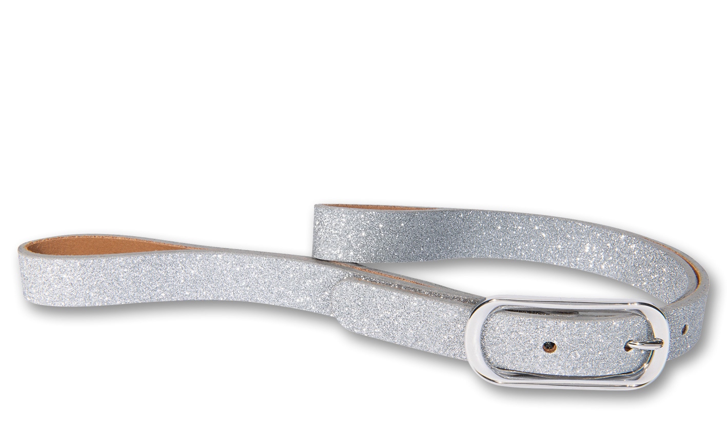Silbergift Ledergürtel »Ledergürtel mit prickelnder Optik und schmalem Style«