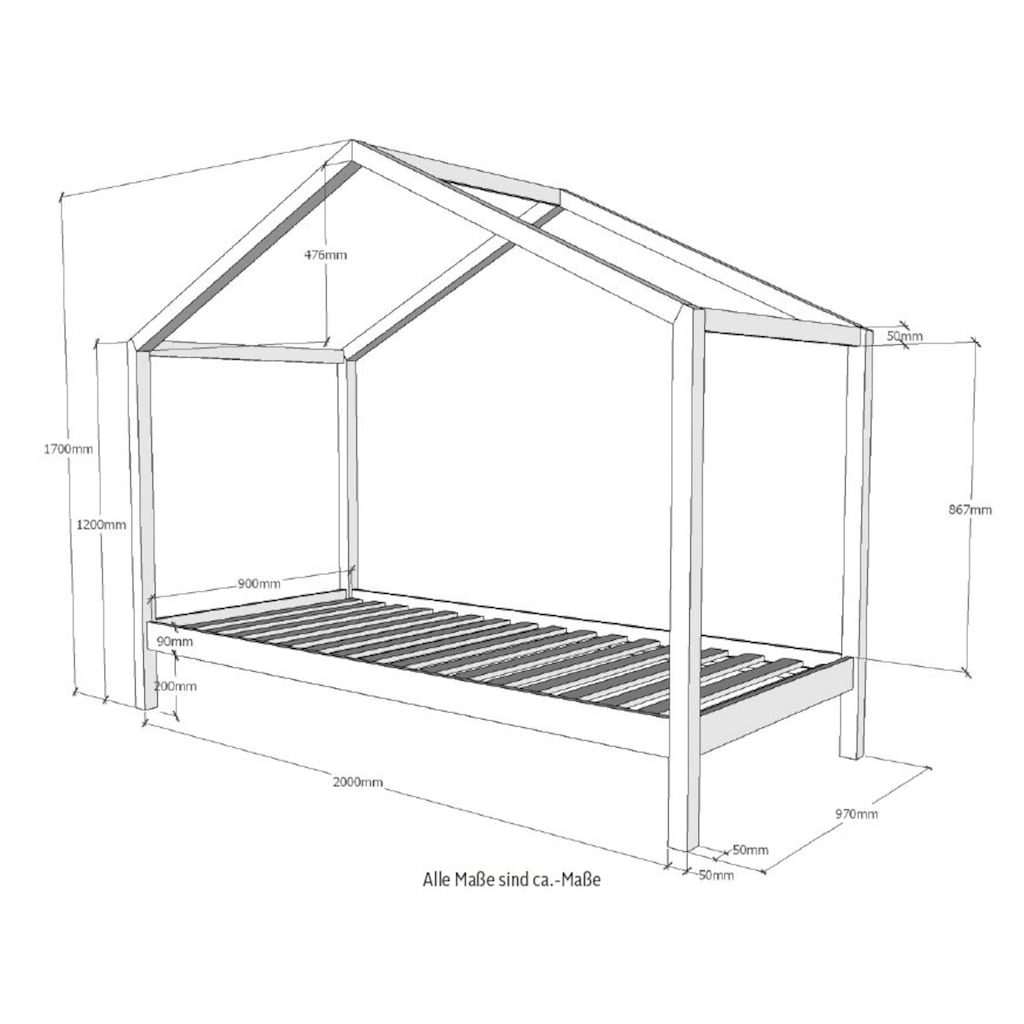 Vipack Hausbett »Dallas«