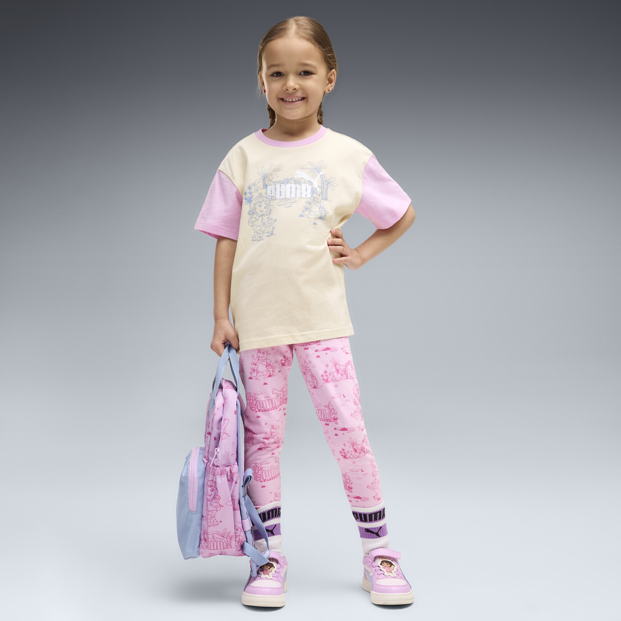 PUMA T-Shirt »PUMA x DORA THE EXPLORER Relaxed Graphic T-Shirt Mädchen«