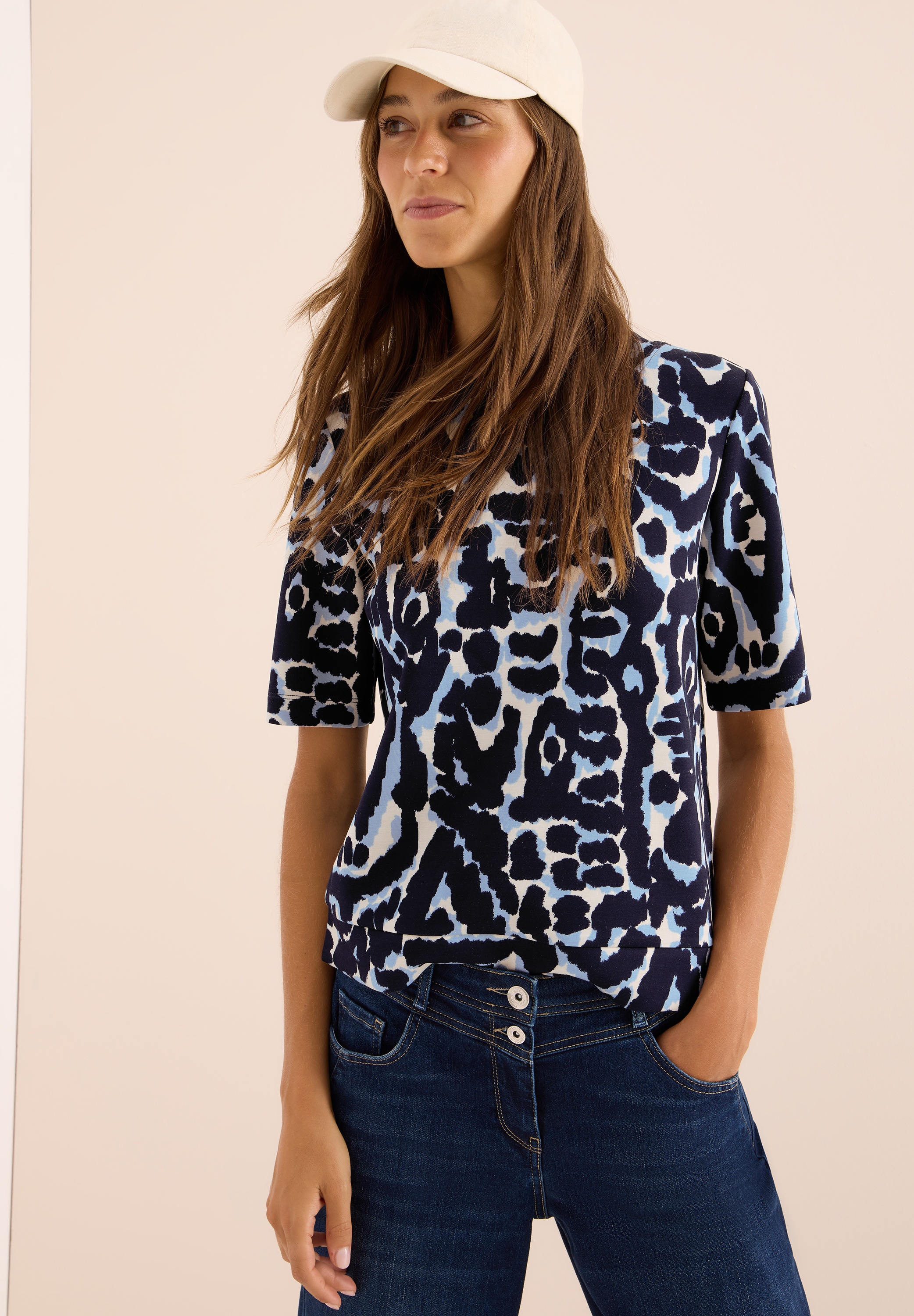Cecil T-Shirt, mit All-Over Print günstig online kaufen