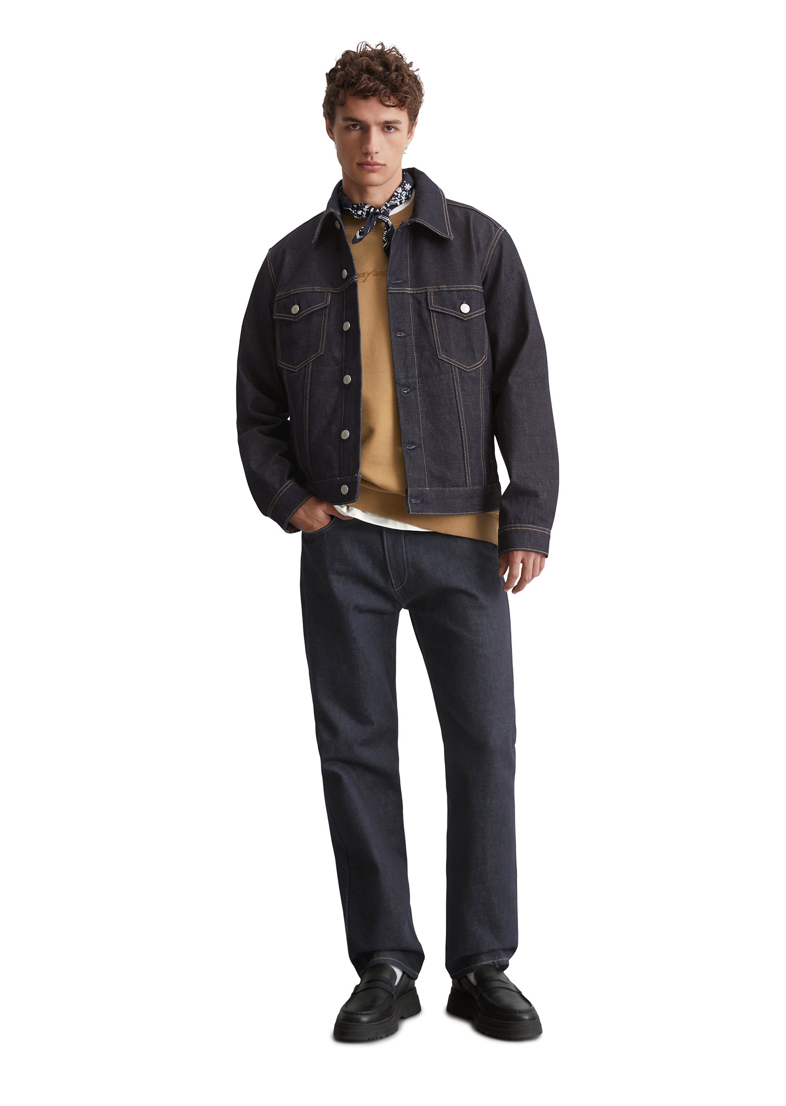 Marc O'Polo DENIM Jeansjacke »aus festem Bio-Baumwoll-Denim«, ohne Kapuze