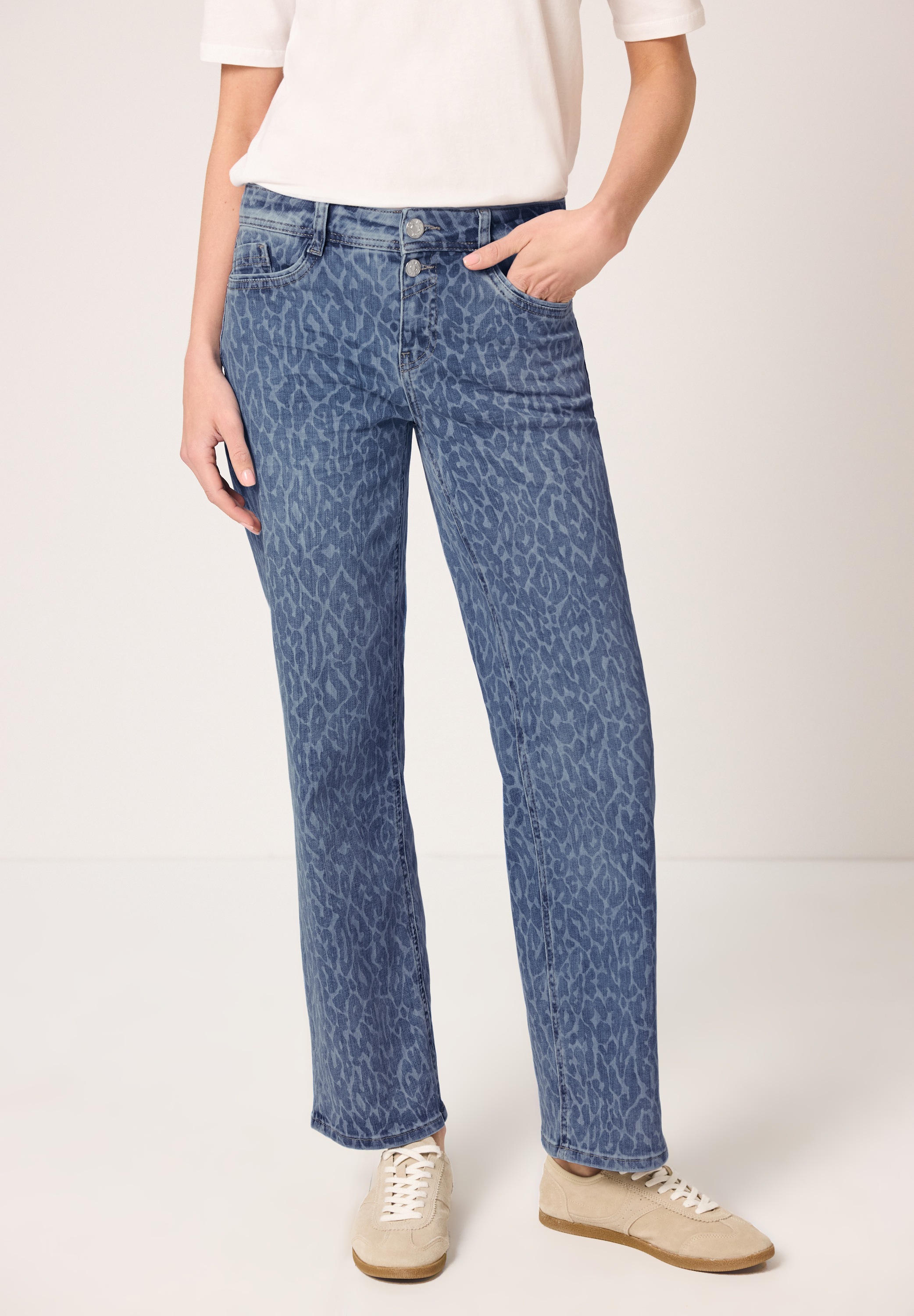 STREET ONE Straight-Jeans Middle Waist günstig online kaufen
