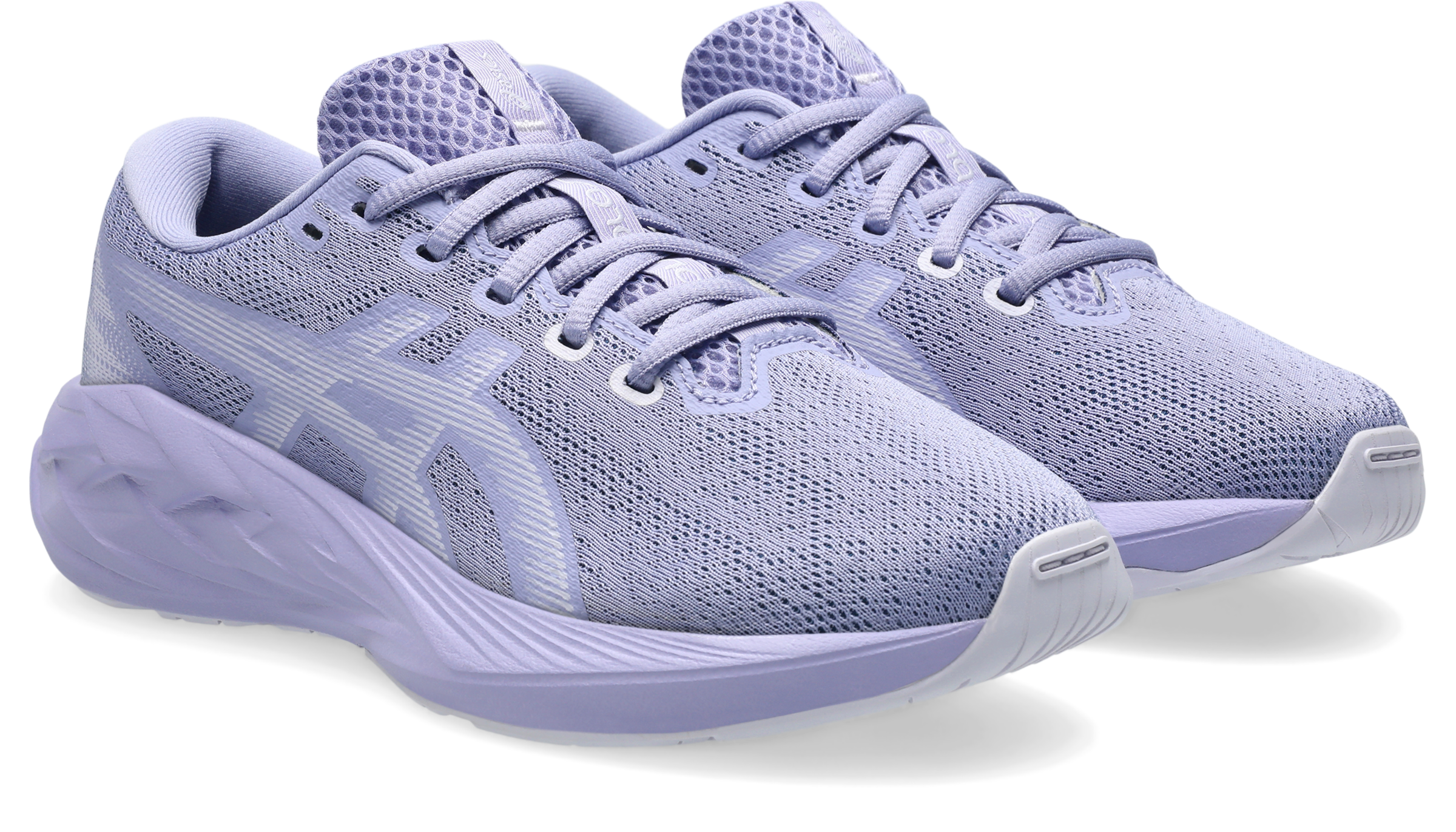 Laufschuh ASICS "NOVABLAST 5 GS", Kinder, Gr. 39,5, blaubell, lila hint, Synthetik, Schuhe Laufschuh, für Kinder & Jugendliche