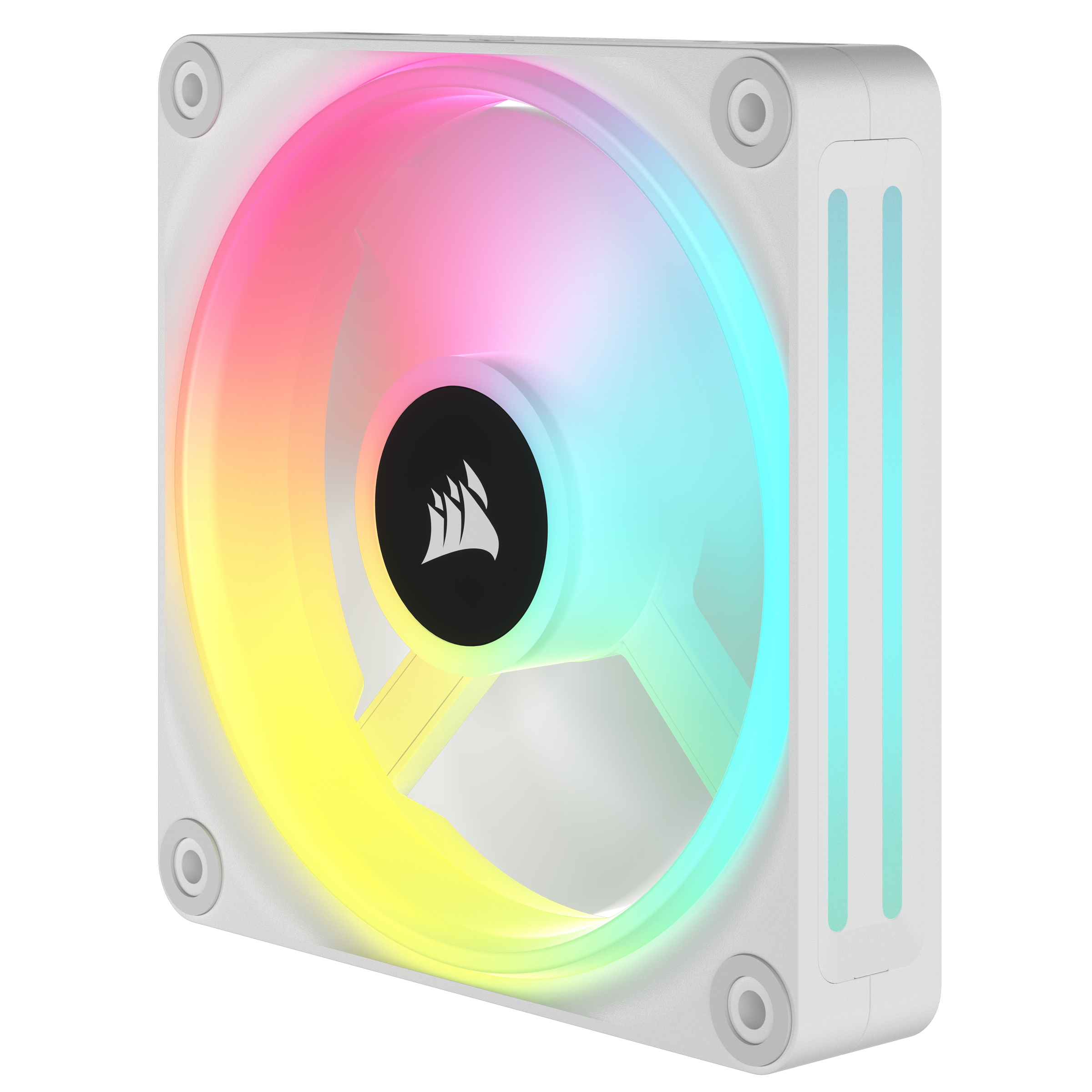 Corsair Gehäuselüfter »iCUE LINK QX140 RGB Erweiterungskit – Weiß 140-mm-PWM-Lüfter«, RGB-Lüfter
