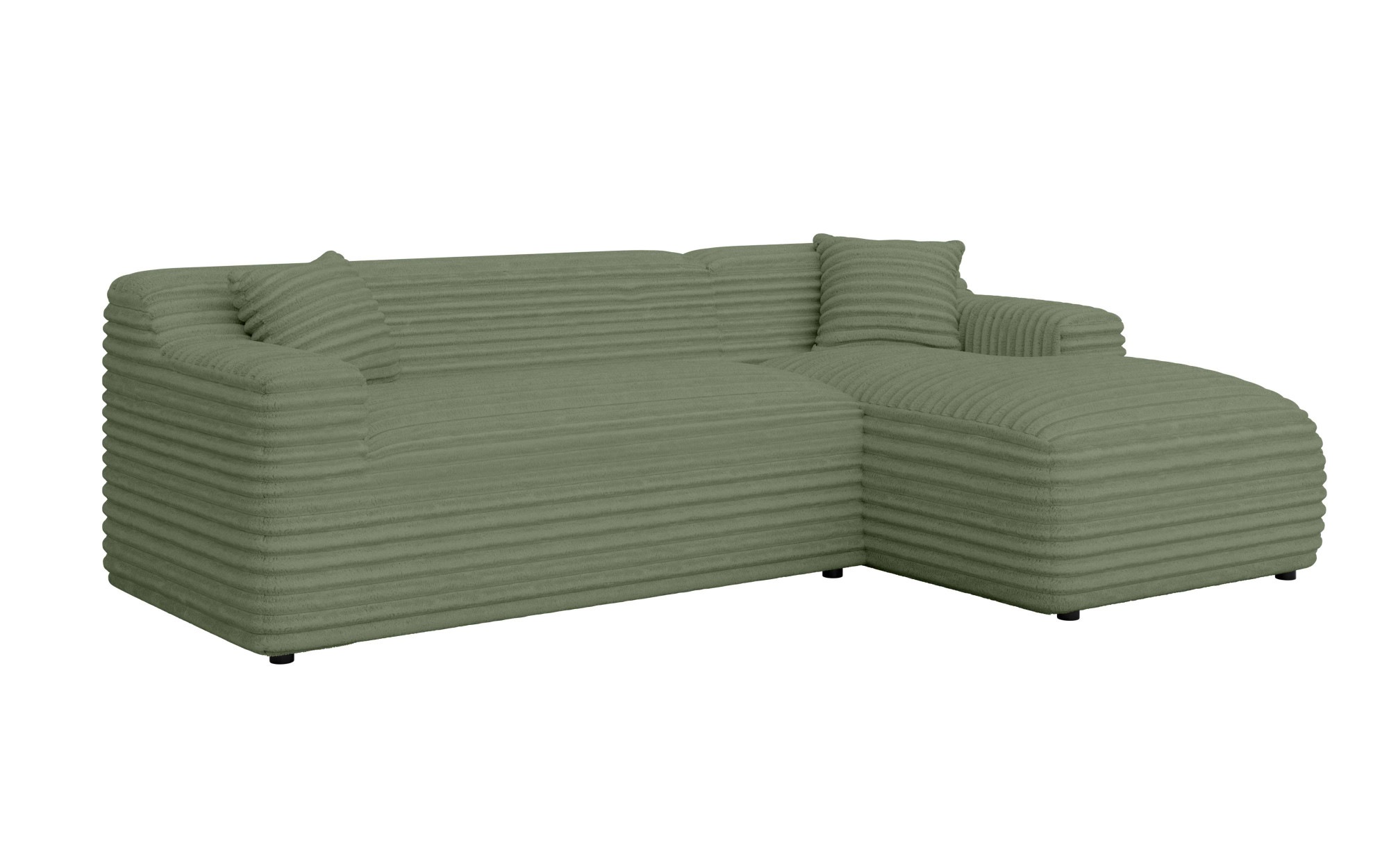 Home affaire Ecksofa »LILLIANA Designsofa, L-Form mit Recamiere rechts/links bestellbar«, L-Form mit Wellenunterfederung, Maße B/T/H: 256/160/76 cm