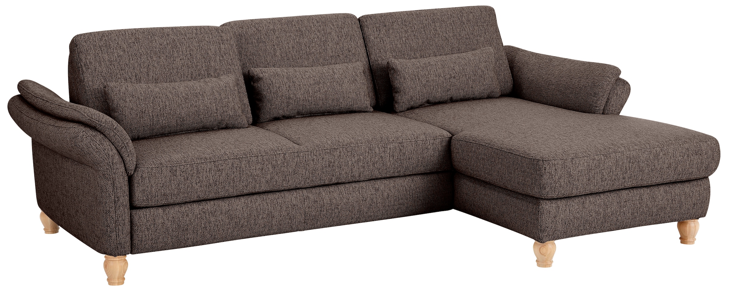 Home affaire Ecksofa »Palace L-Form«, incl. Sitztiefenverstellung, wahlweise mit Bettfunktion und Stauraum