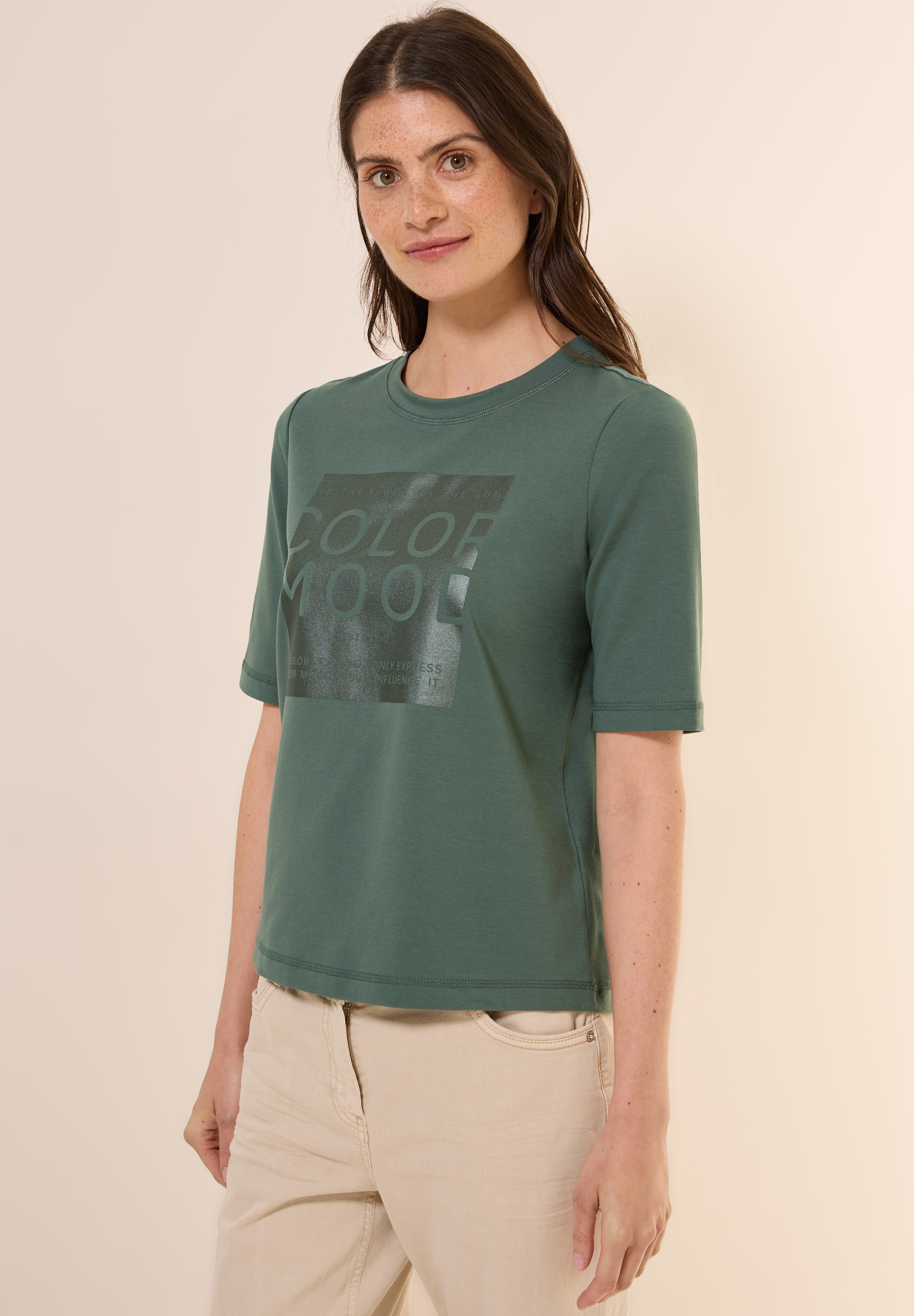 Cecil T-Shirt, mit Rundhalsausschnitt günstig online kaufen