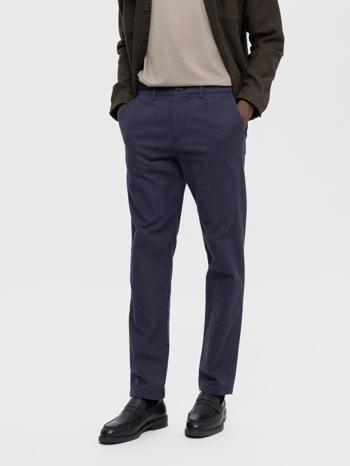 SELECTED HOMME Chinohose »SLH175-SLIM MILES BRUSHED PANTS W NOOS«