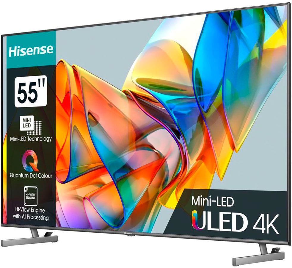 Hisense Mini-LED-Fernseher »55U6KQ«, 139 cm/55 Zoll, 4K Ultra HD, Smart-TV  | BAUR