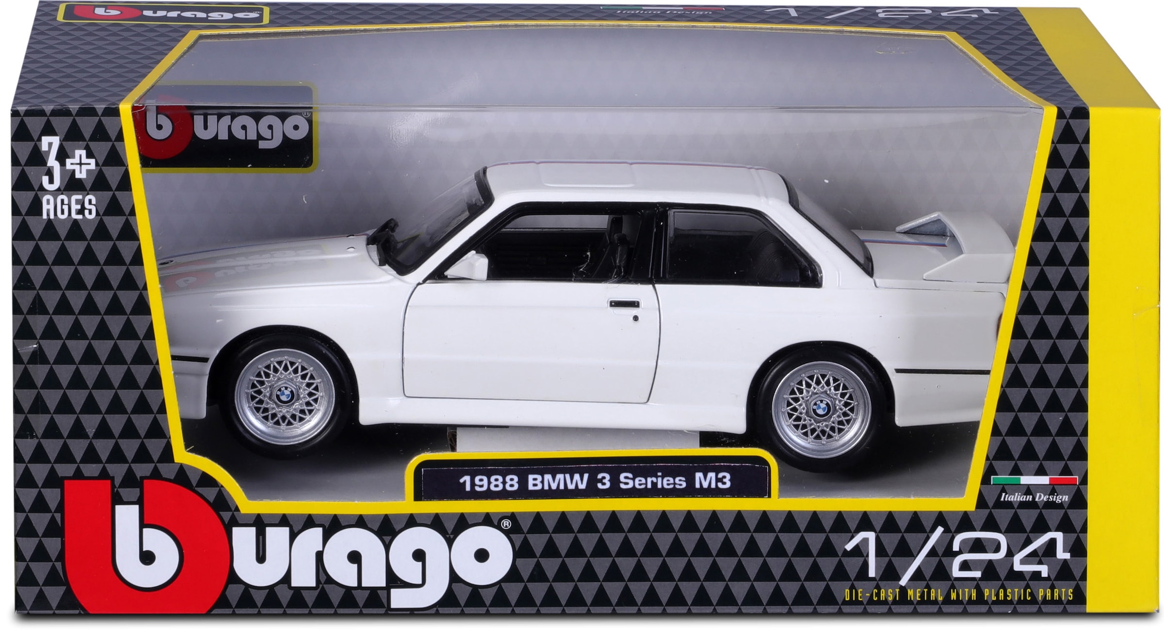 Bburago Sammlerauto »BMW M3 (E30) 88, weiß«, 1:24