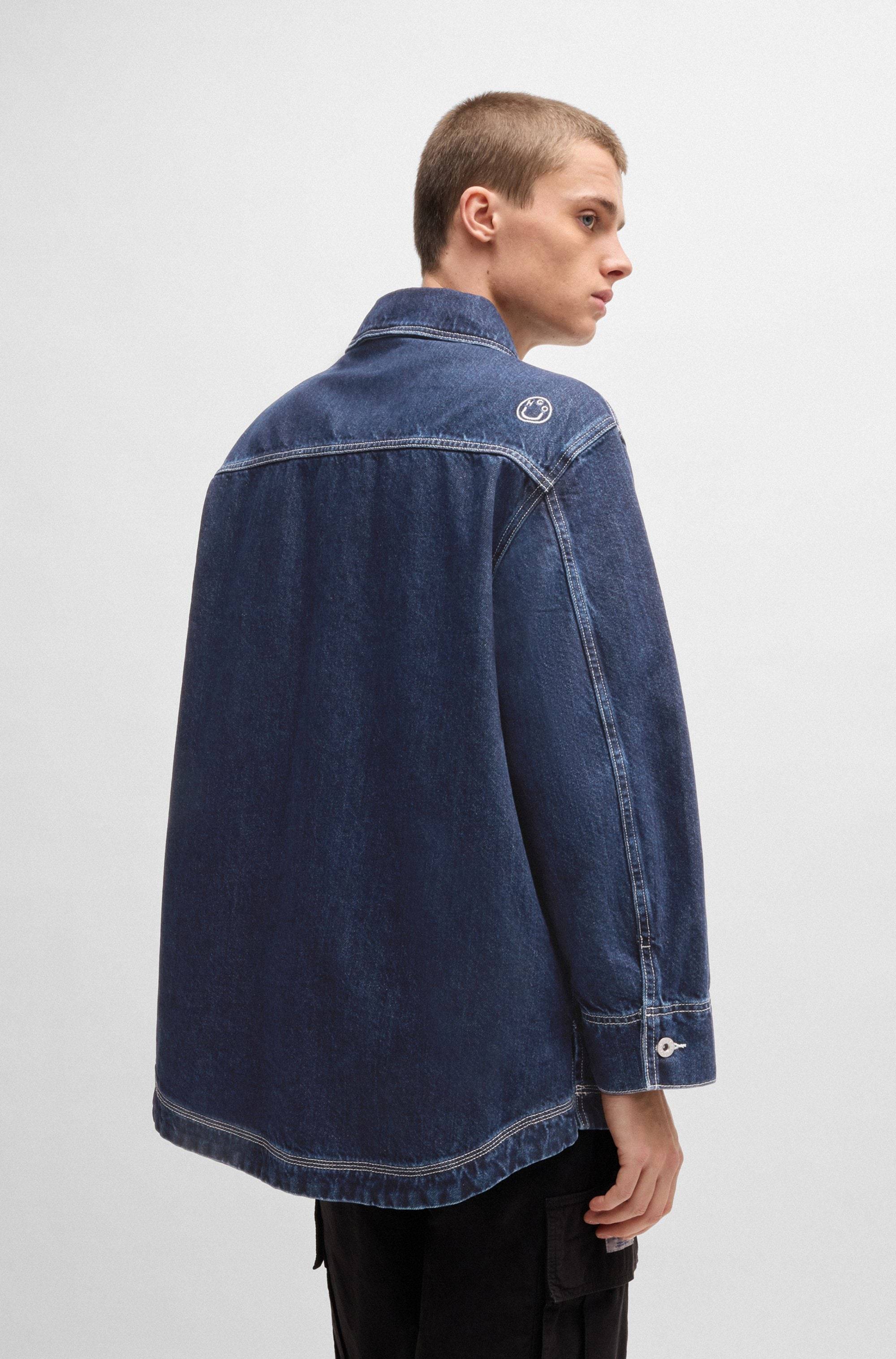 HUGO Blue Outdoorjacke »Galane_B«, mit Ziernähten
