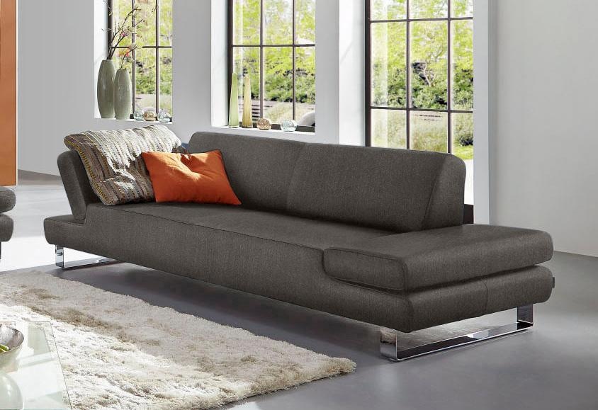 W.SCHILLIG 3-Sitzer "taboo Designsofa mit hohem Sitzkomfort, Breite 232cm, Sitztiefe 69cm" mit Übertiefe, inklusive Armlehnenverstellung