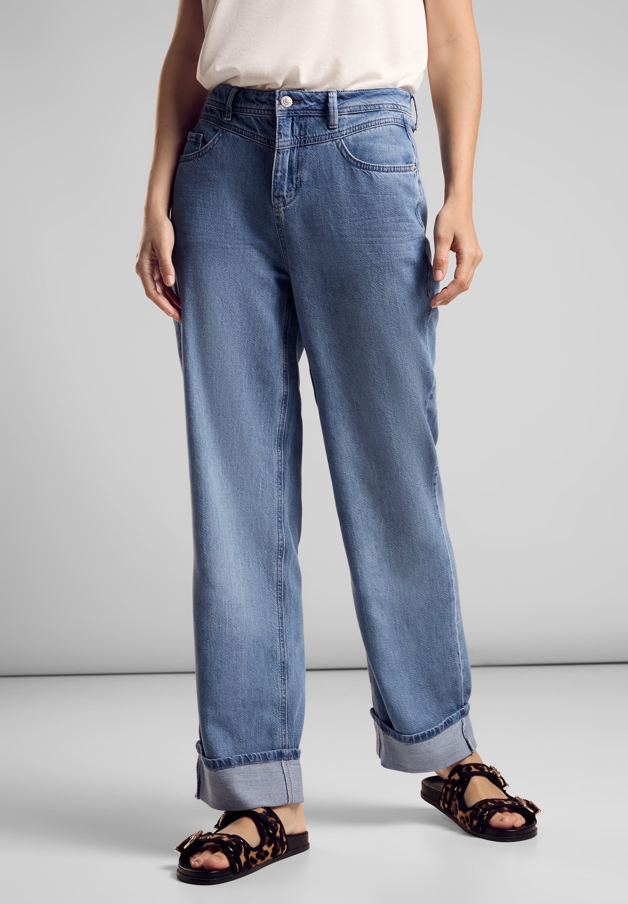 STREET ONE Comfort-fit-Jeans, High Waist