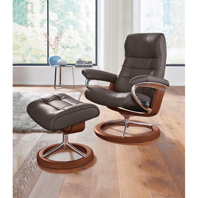 Stressless® Relaxsessel »Opal«, (Set, Relaxsessel mit Hocker), mit Hocker,  mit Signature Base, Größe L, mit Schlaffunktion kaufen | BAUR