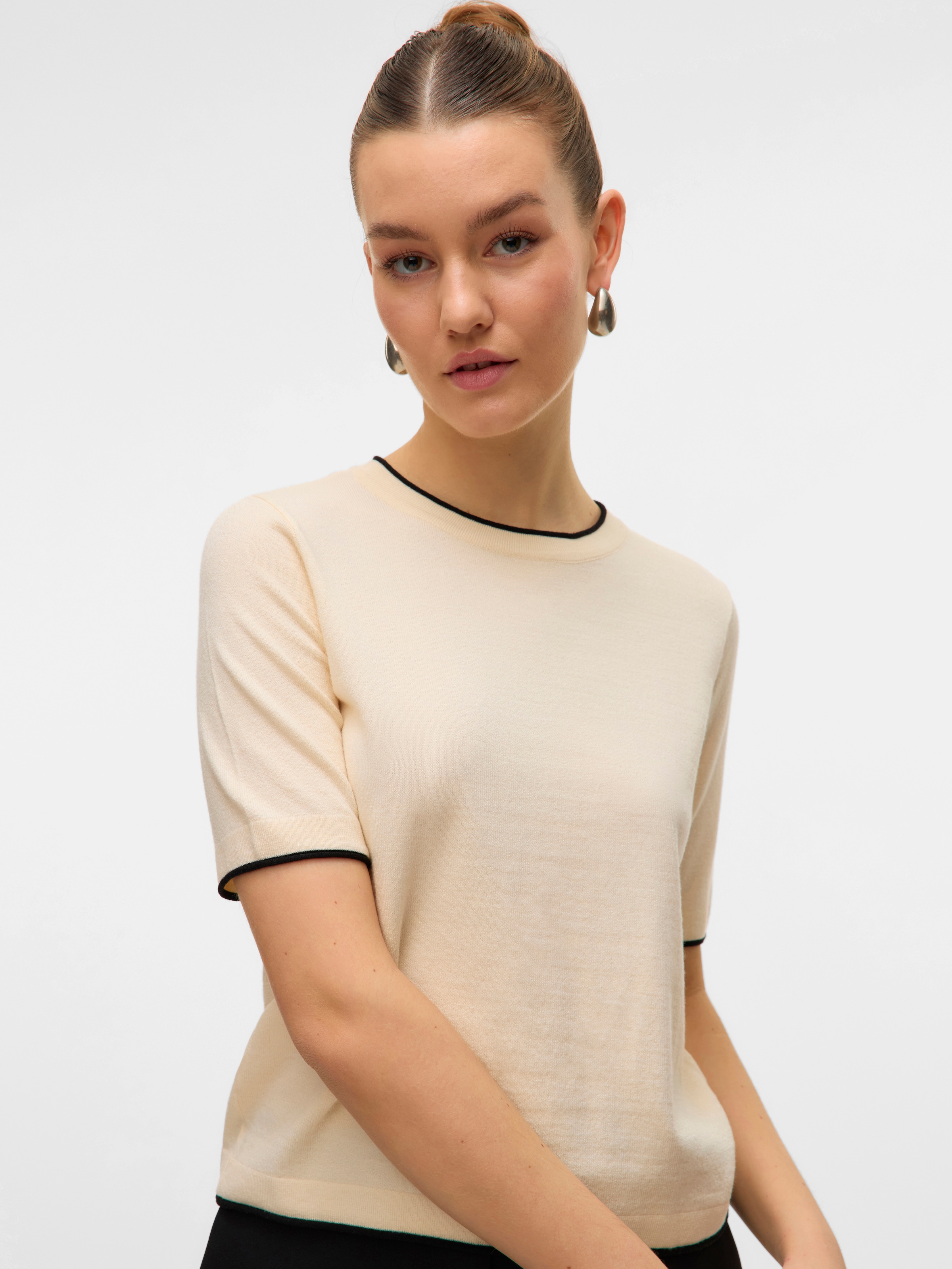 Vero Moda Kurzarmpullover »VMBREEZE SS O-NECK PULLOVER BOO«