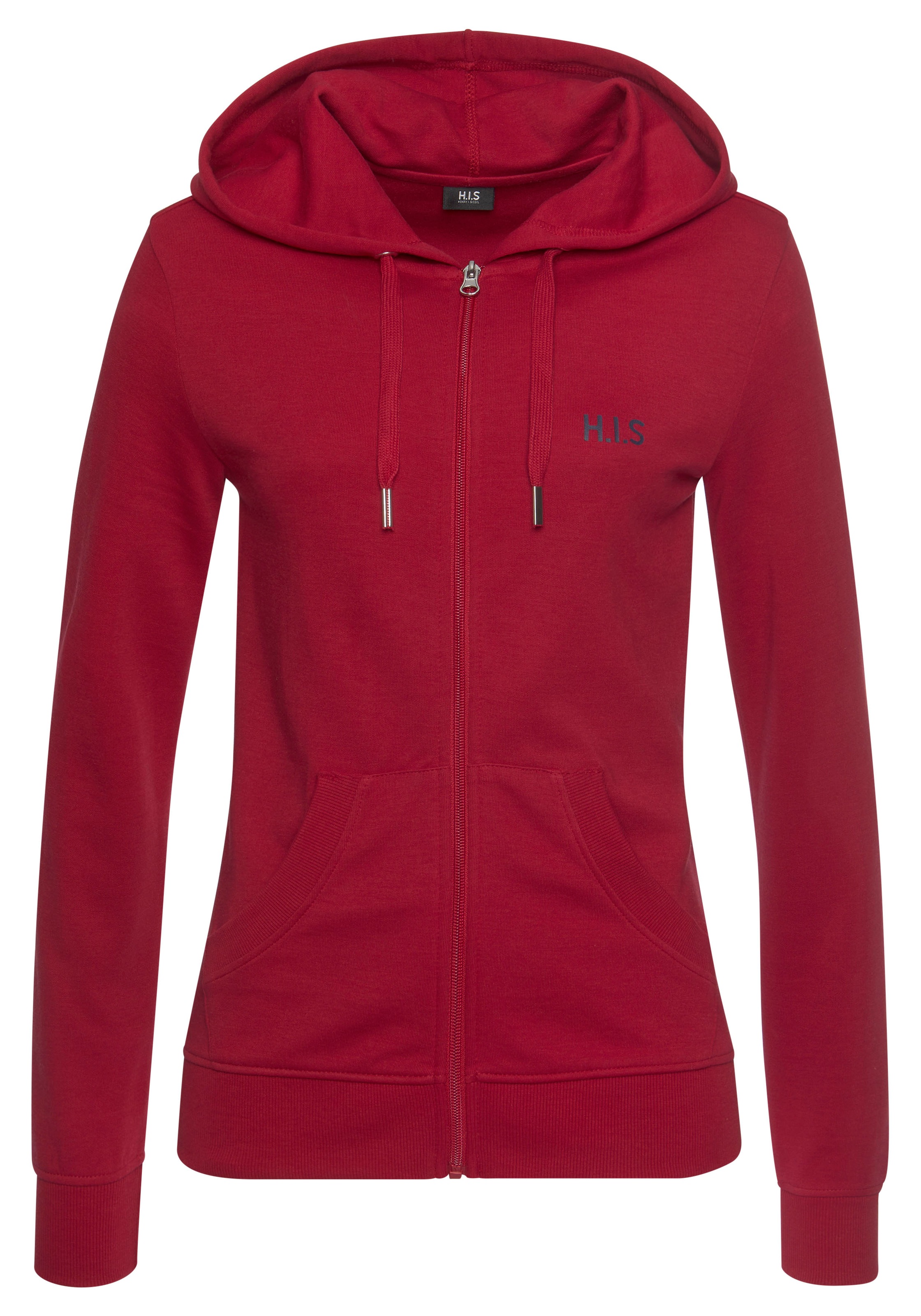 H.I.S Kapuzensweatjacke, Loungejacke mit Kapuze und seitlichen Taschen, Lou günstig online kaufen