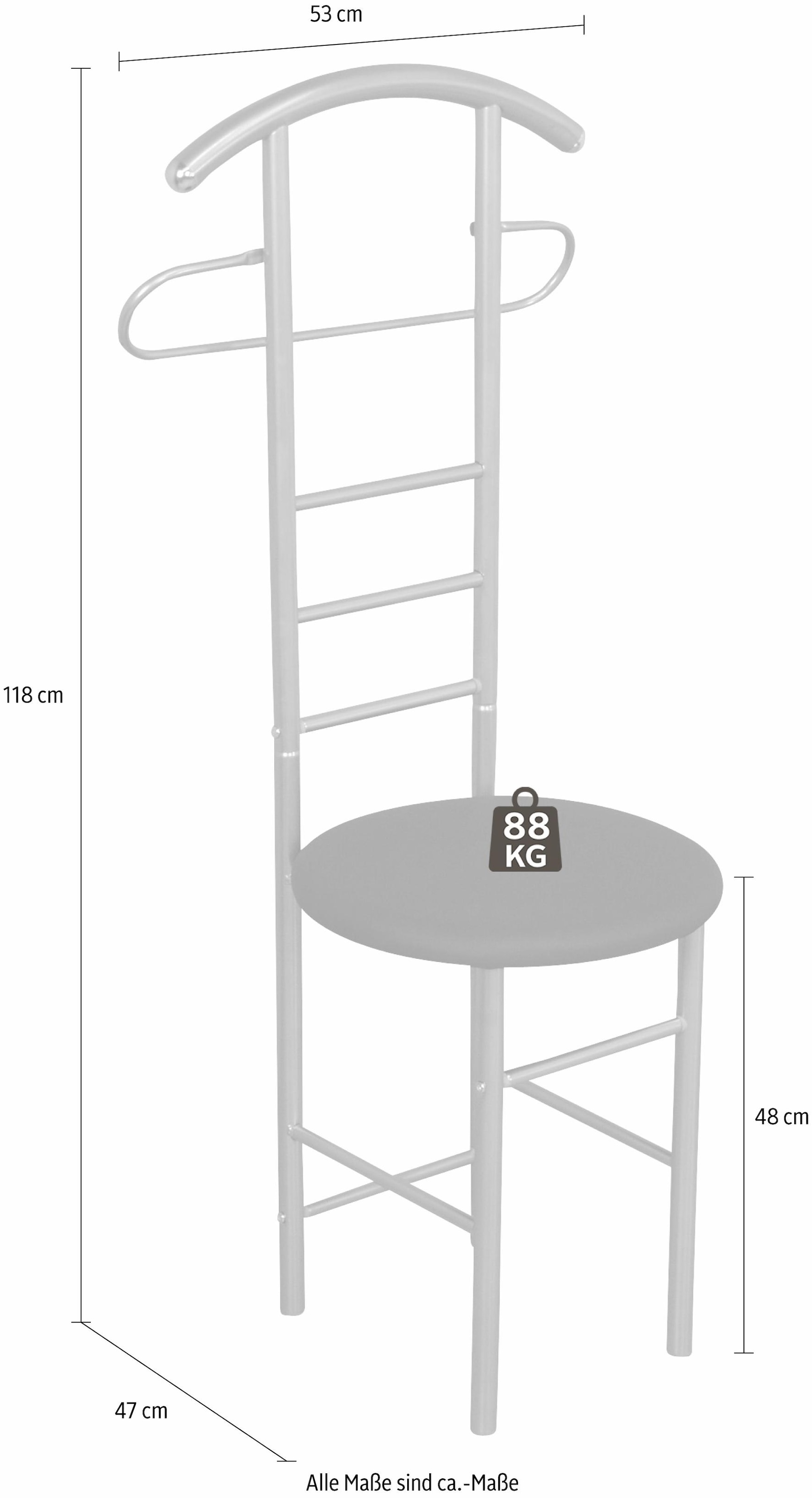 INOSIGN Herrendiener »TOPSELLER!«, (Kleiderständer), Maße (B/T/H): 53/47/118 cm
