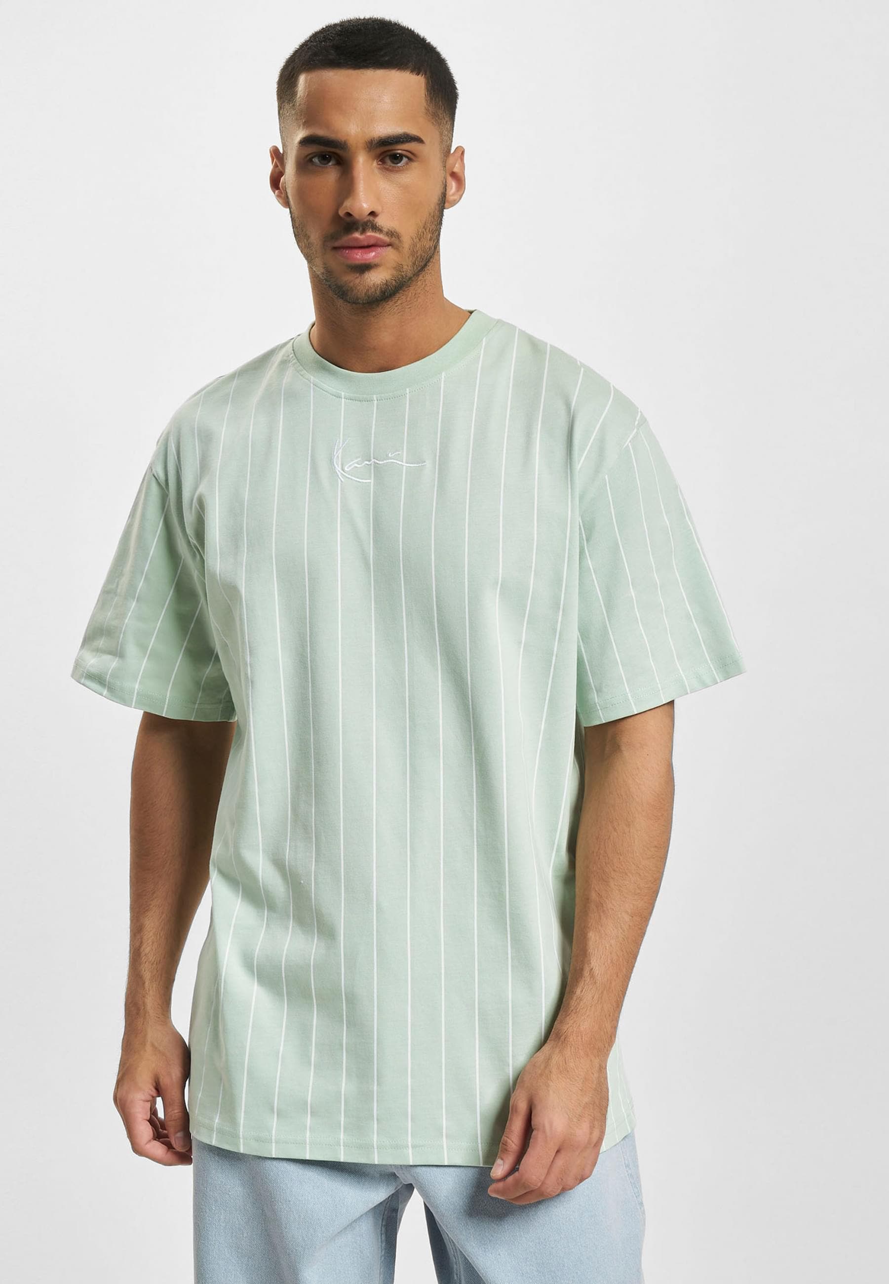 Karl Kani T-Shirt »Karl Kani Herren KM232-019-1 KK Small Signature Pinstripe Tee«, (1 tlg.)