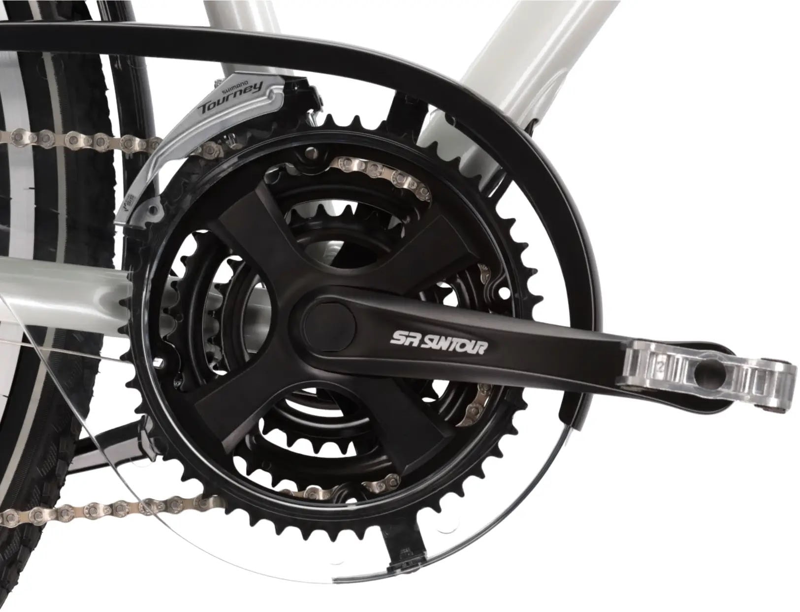 Kross Trekkingrad »Trekkingrad Trans 4.0 weiß 21 Gänge«, 21 Gang, Shimano, ACERA T3000 Schaltwerk, Kettenschaltung