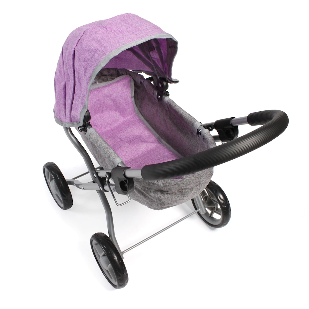 CHIC2000 Puppenwagen »Lilli, Melange lila«, zusammenklappbar