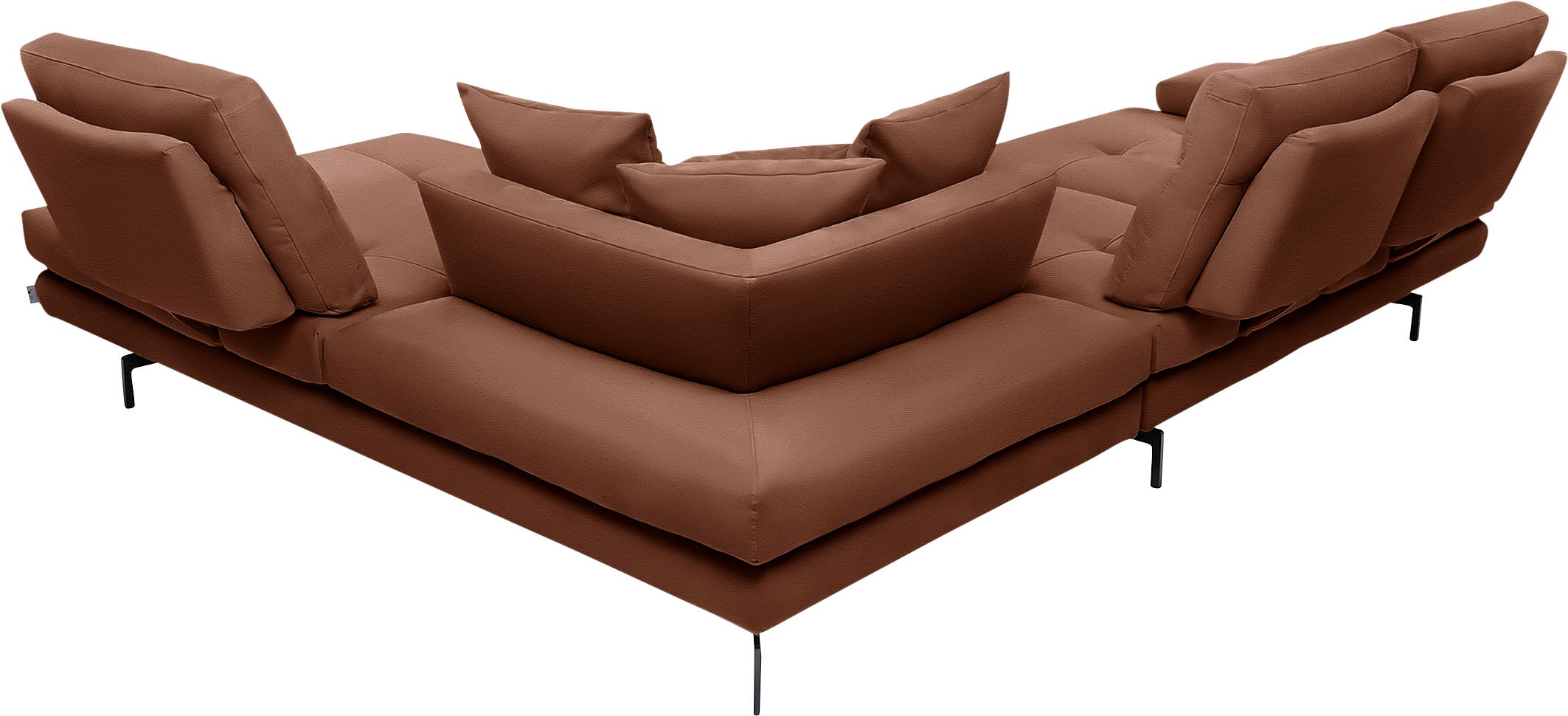 CALIA ITALIA Toby Wing Ecksofa Cognac 288x232cm 6