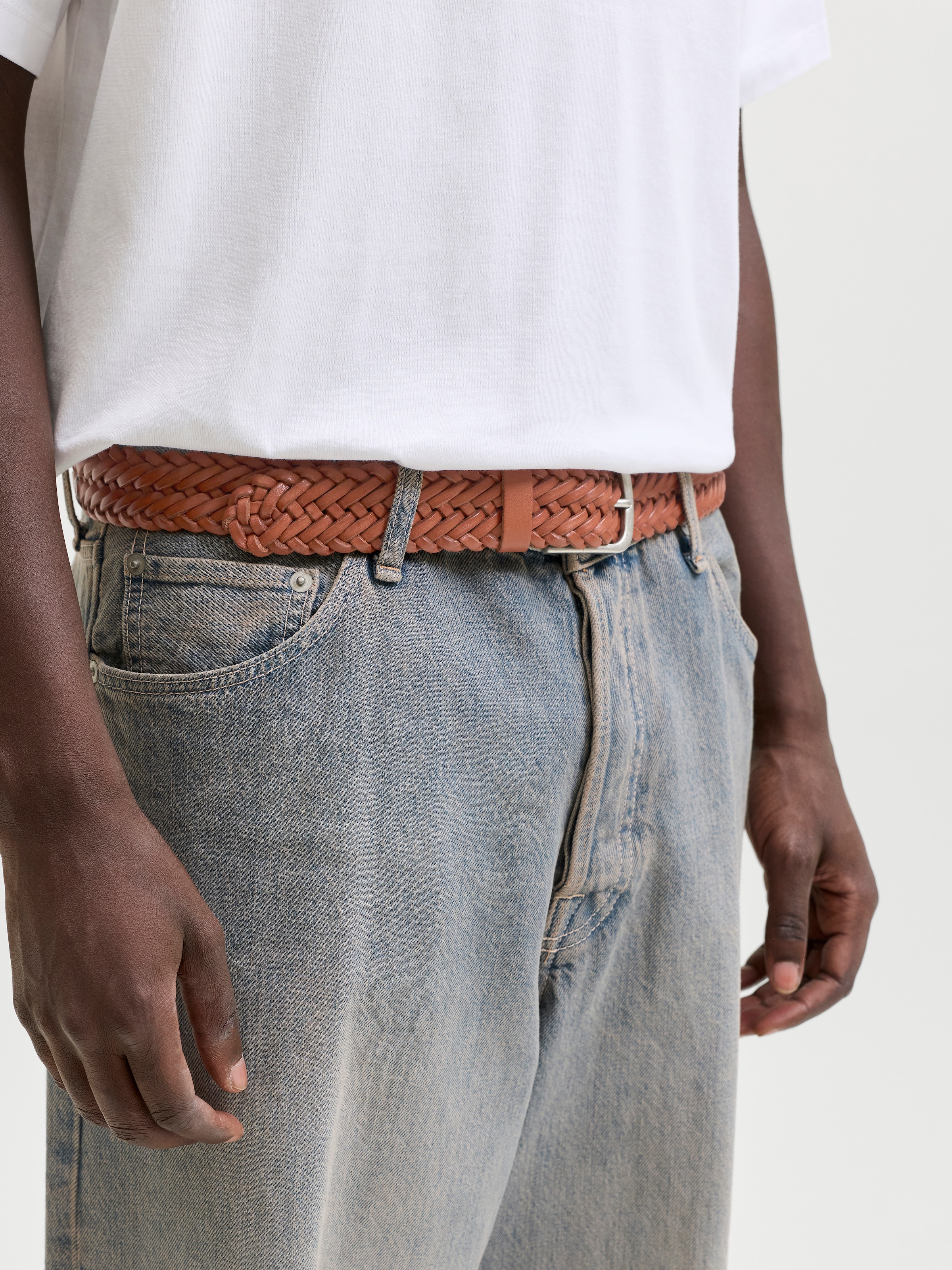 Jack & Jones Ledergürtel »JACJOE BRAIDED LEATHER BELT«