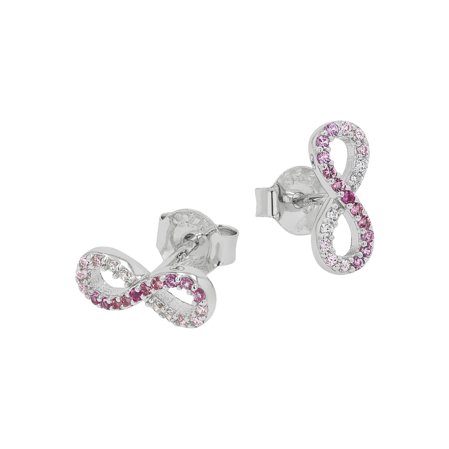 TOM TAILOR Paar Ohrstecker »Schmuck Geschenk Silber 925 Infinity Unendlichkeitsschleife« mit Zirkonia (synth.)