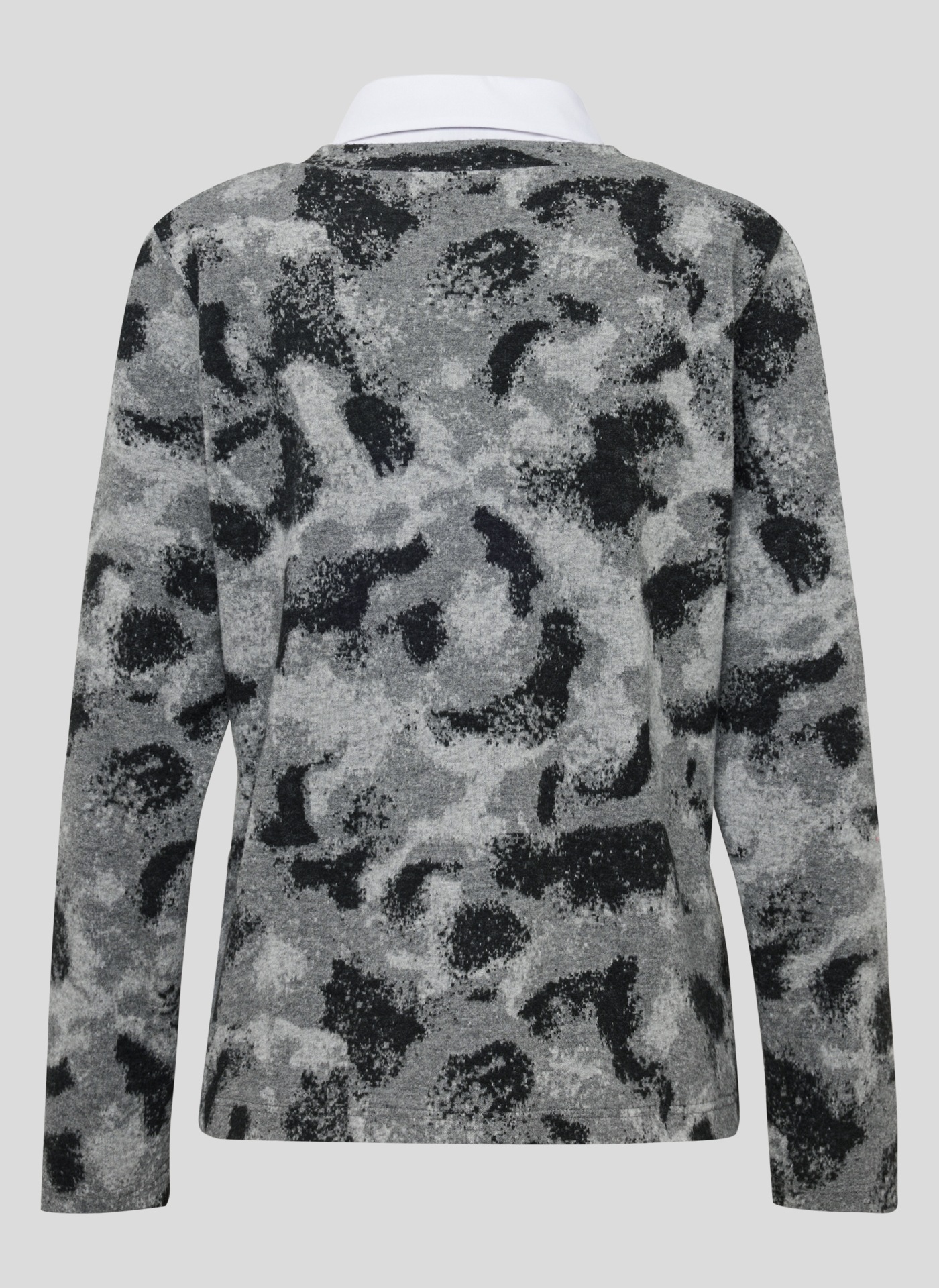 Rabe Print-Shirt »Rabe Eleganter Two-in-one-Pullover mit Hemdkragen«