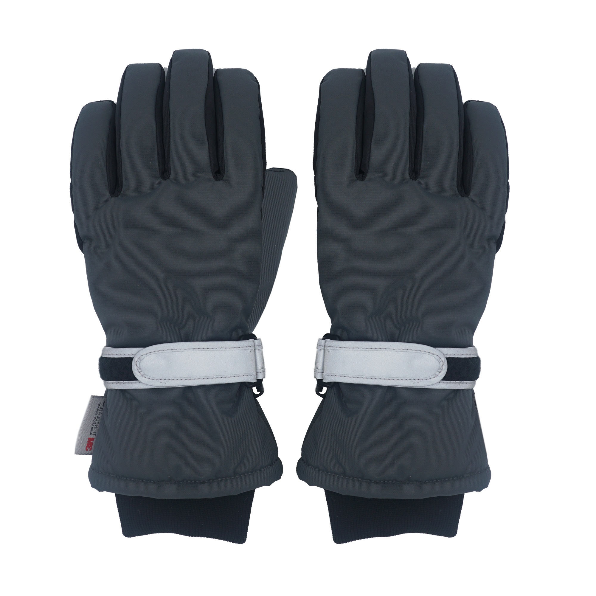 MAXIMO Thermohandschuhe 2 Stk. mit reflektierendem Verschluss, Fleecefutter, Strickbündchen