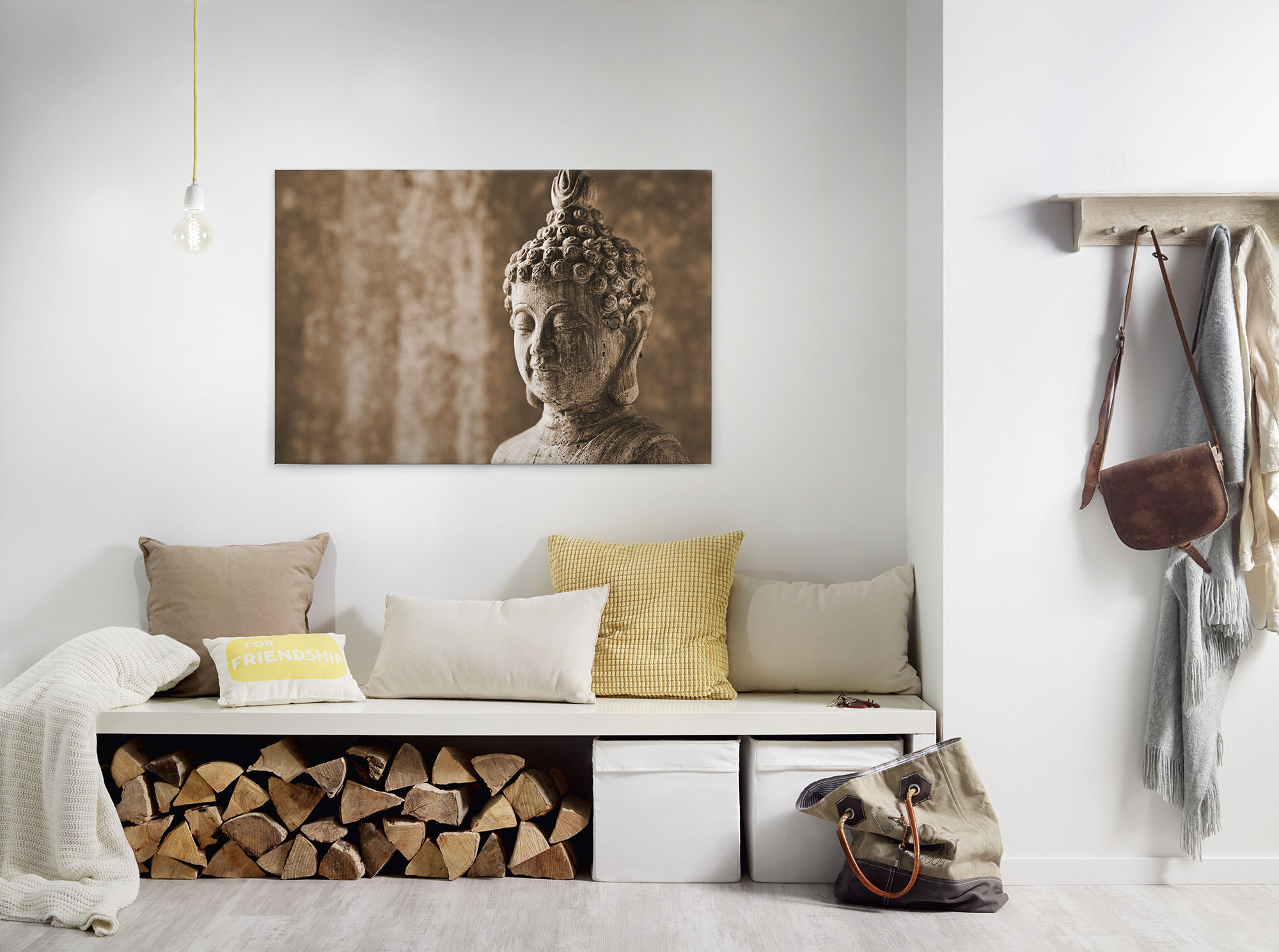 A.S. Création Leinwandbild "Asian Culture" Gemälde Kunst 1 Stk. tlg. Asiatisch Buddha Relax Keilrahmen Entspannung Leinwand-Bild Wohnzimmer