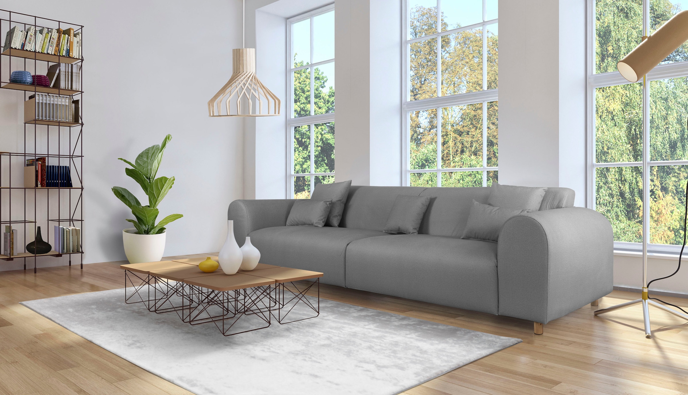 andas Big-Sofa "Svennis", in 2 Bezugsqualitäten, B/T/H: 314/98/83 cm günstig online kaufen