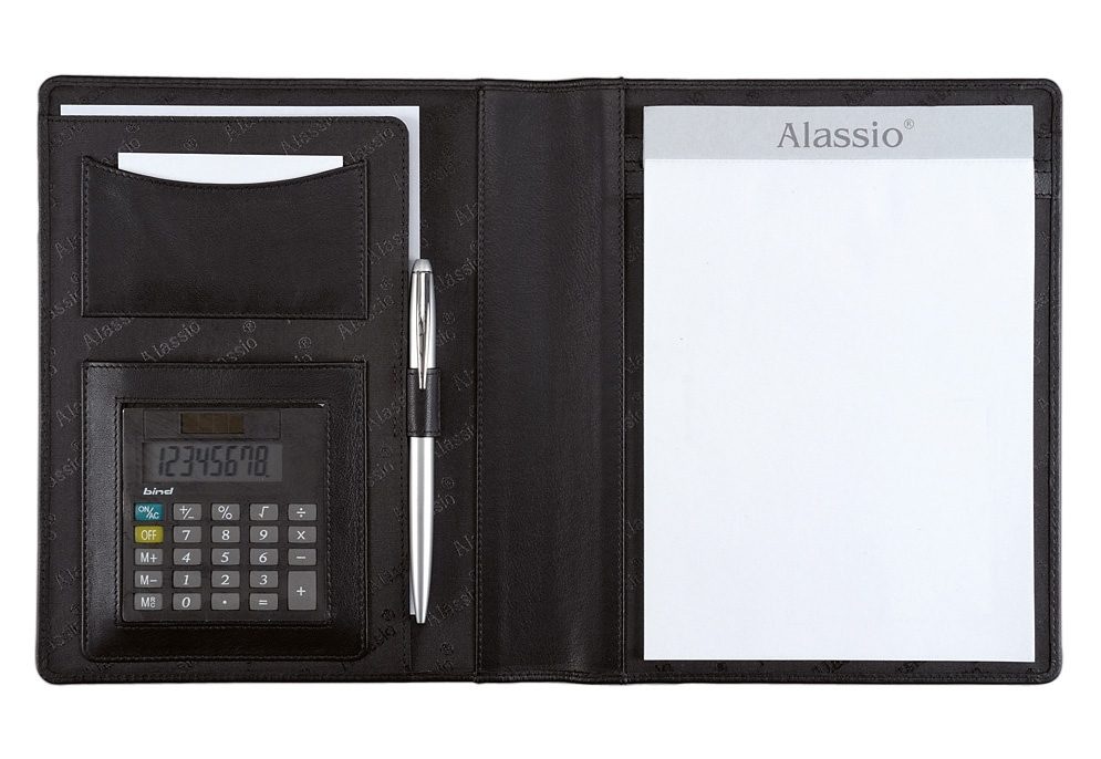 Alassio® Schreibmappe »DIN A5, Bormio I«, aus genarbtem Nappaleder