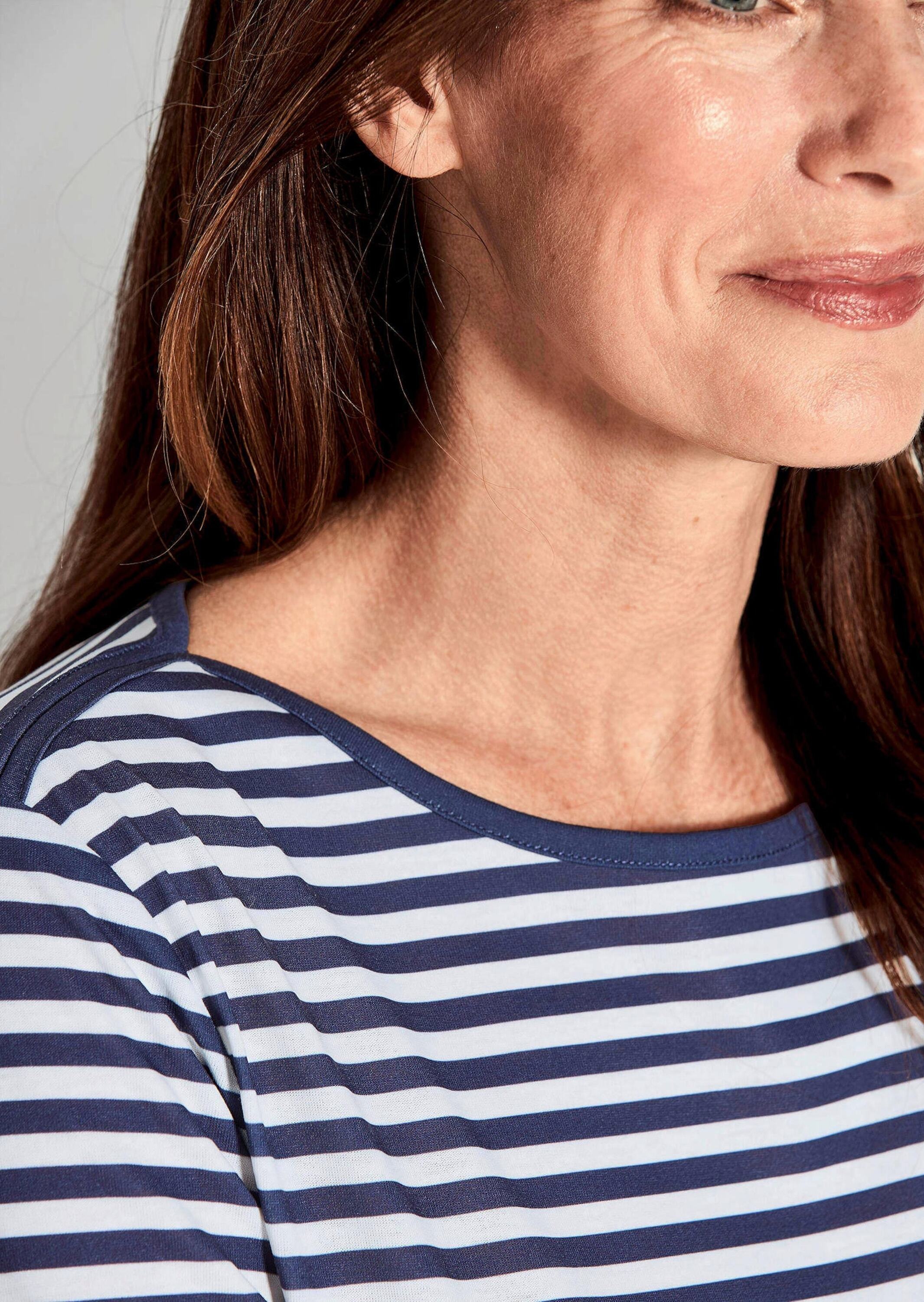 GOLDNER Kurzarmshirt »Stilvolles Streifenshirt für Damen« Blende
