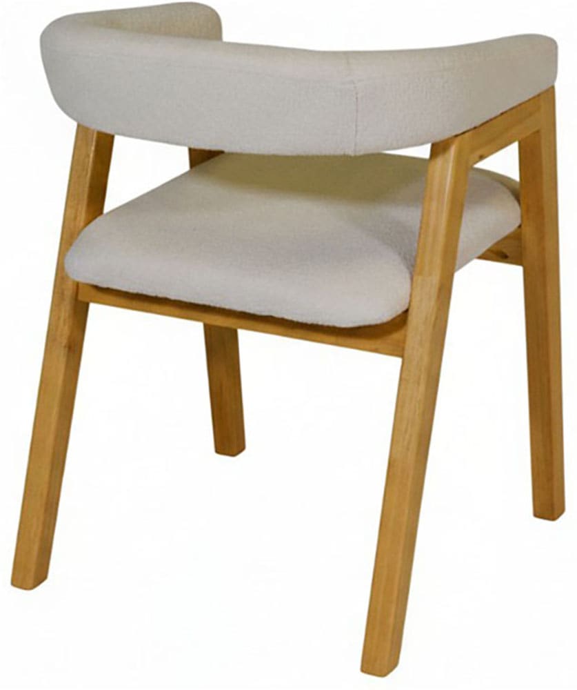 Jahnke Armlehnstuhl »BOW SIT DUO« (Set) Esszimmerstuhl (2er Set), Massivholz, Boucle-Stoff,bis 110kg belastbar