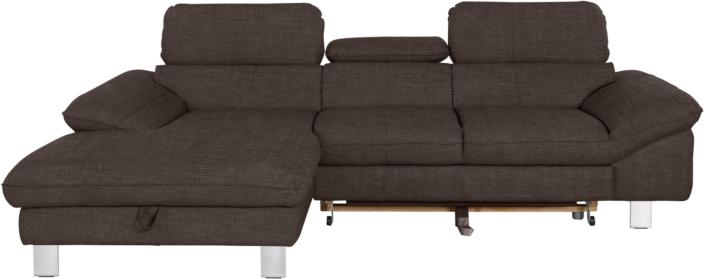 COTTA Ecksofa Driver, mit Kopfteilverstellung, wahlweise mit Bettfunktion