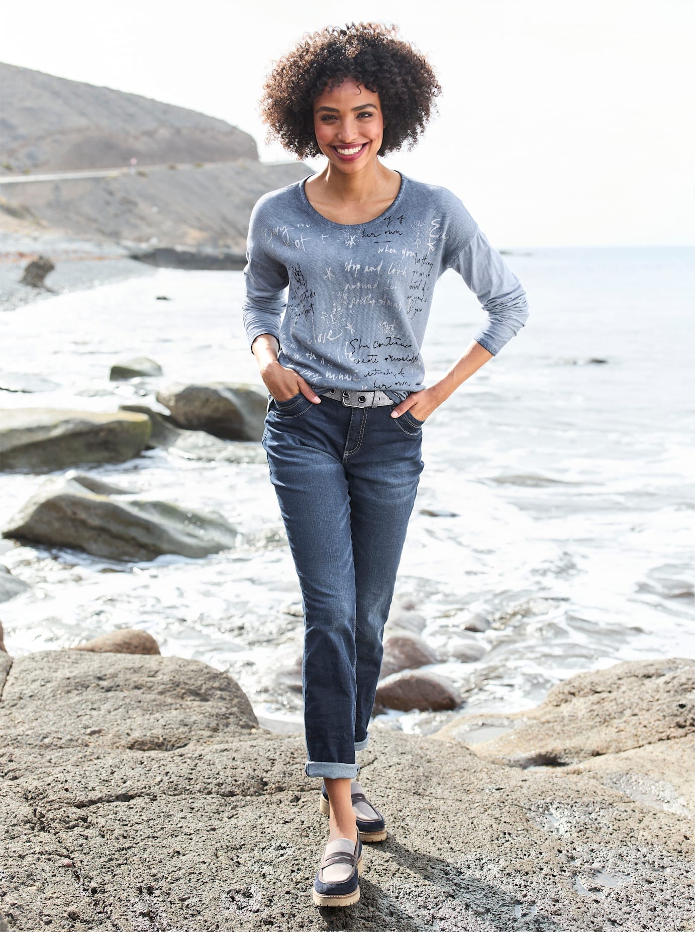 heine Langarmshirt "Shirt", 1 Stk. günstig online kaufen