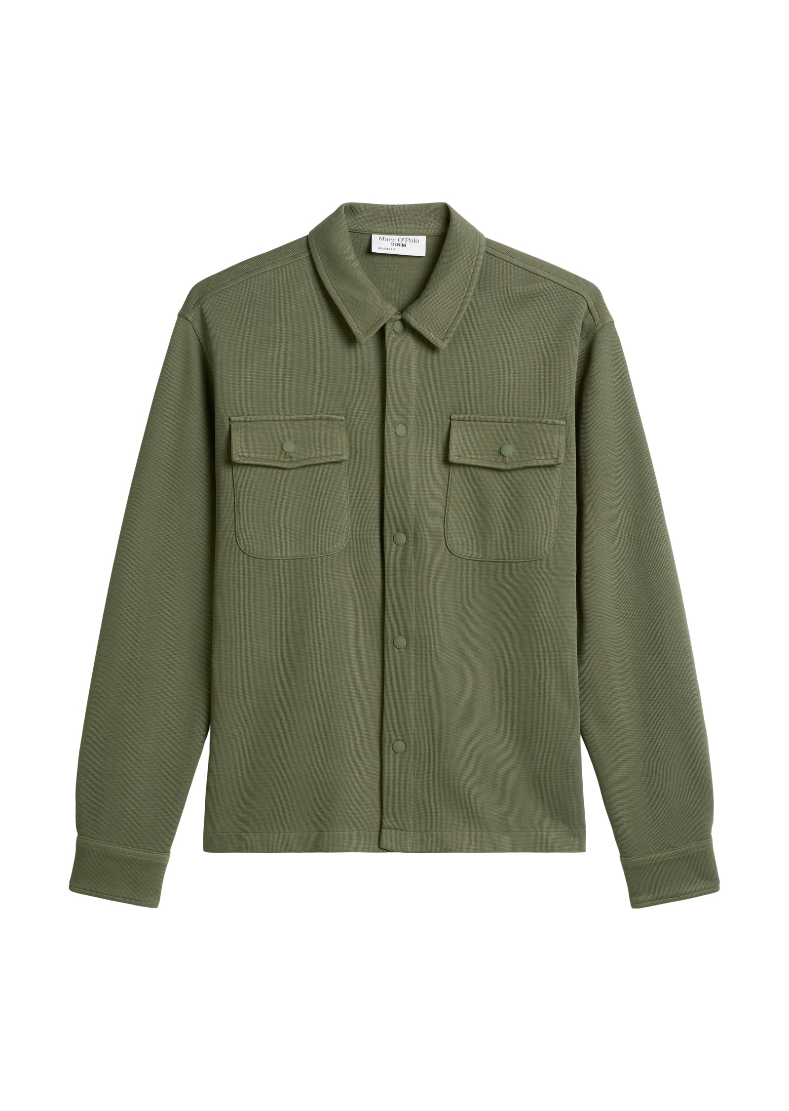 Marc O'Polo DENIM Kurzjacke »aus Bio-Baumwolle mit feiner Struktur« ohne Kapuze