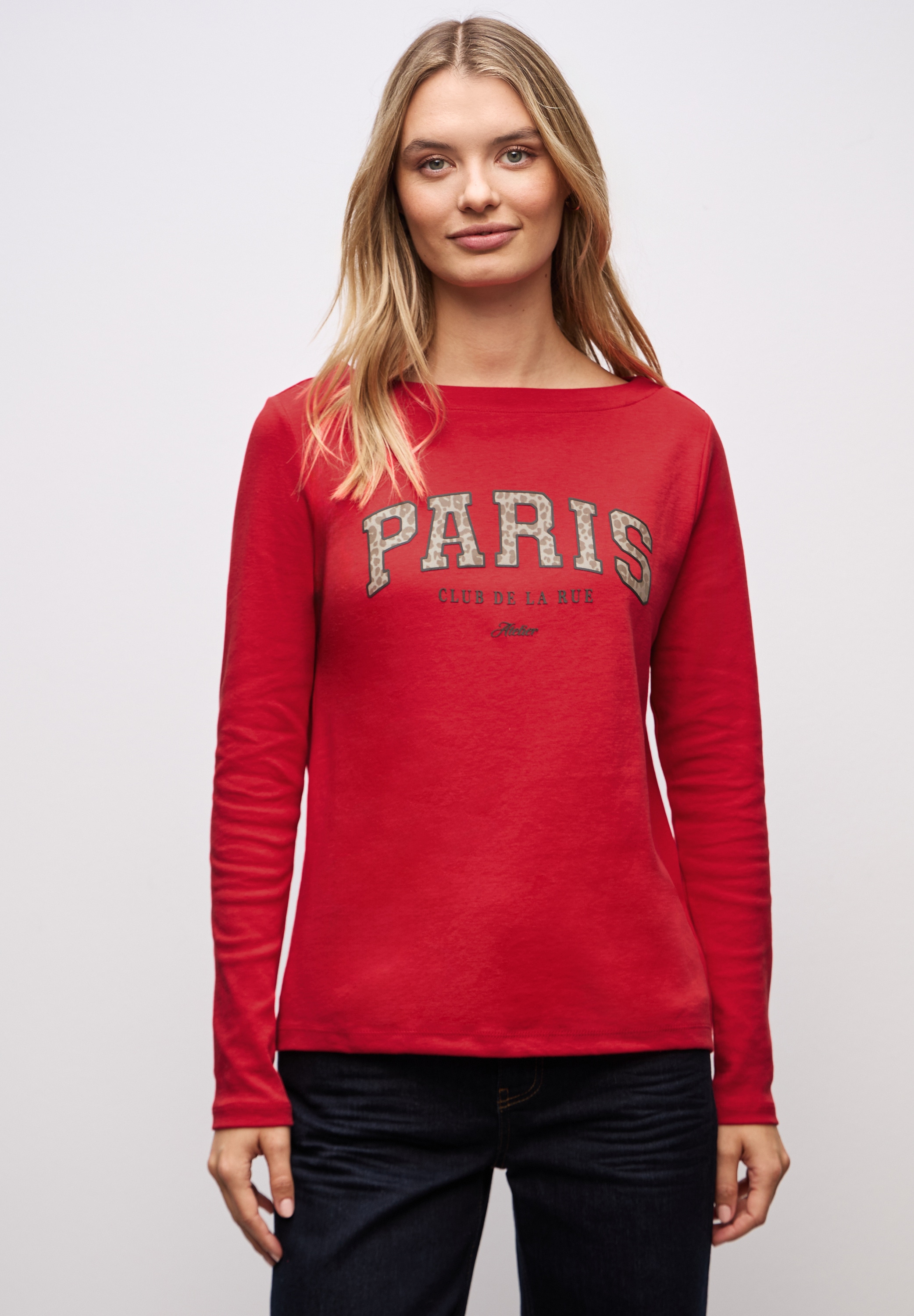 STREET ONE Langarmshirt aus reiner Baumwolle günstig online kaufen