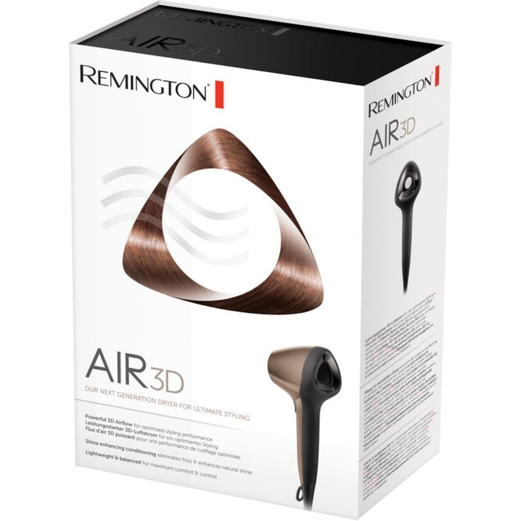 Remington Haartrockner »D7777 Air 3D«, 1800 W, 3 Aufsätze