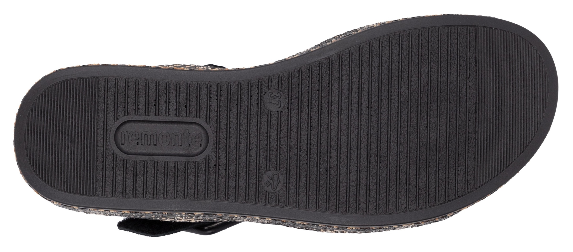 Remonte Sandalette »Elisabeth Hurley-Collection«, Keilabsatz, Sommerschuh, Riemchensandale mit bezogenem Plateau